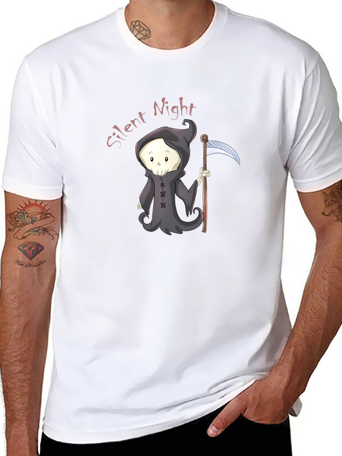 Silent Night Reaper Graphic T-Shirt