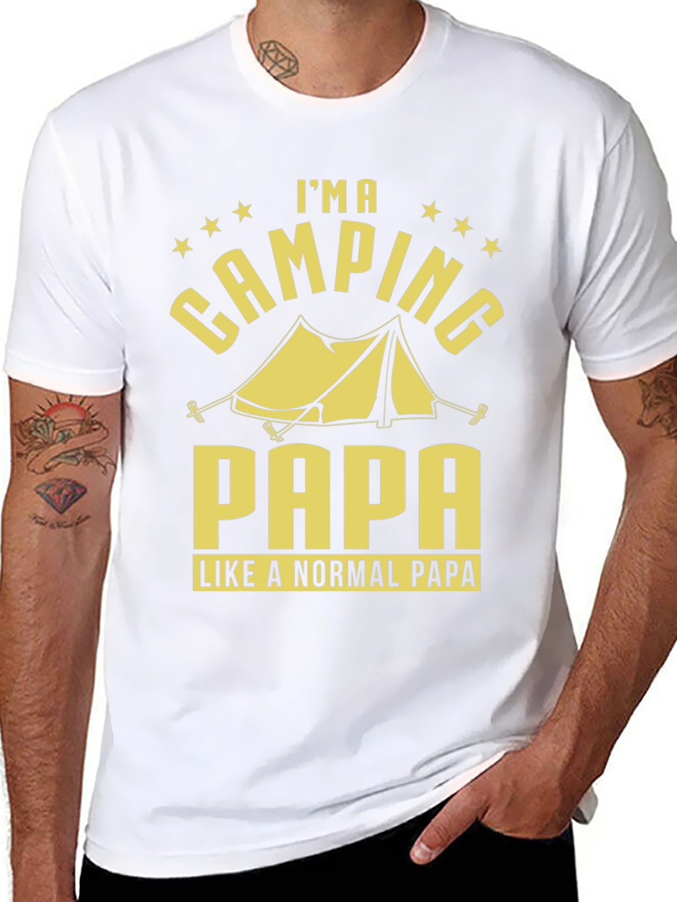 Camping Papa T-Shirt - Outdoor Adventure Apparel