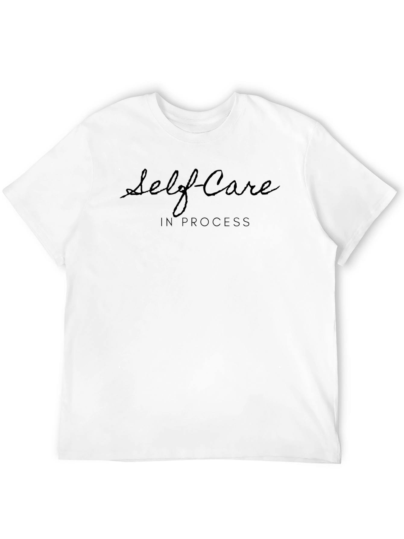 Self Care In Process Black Tee
