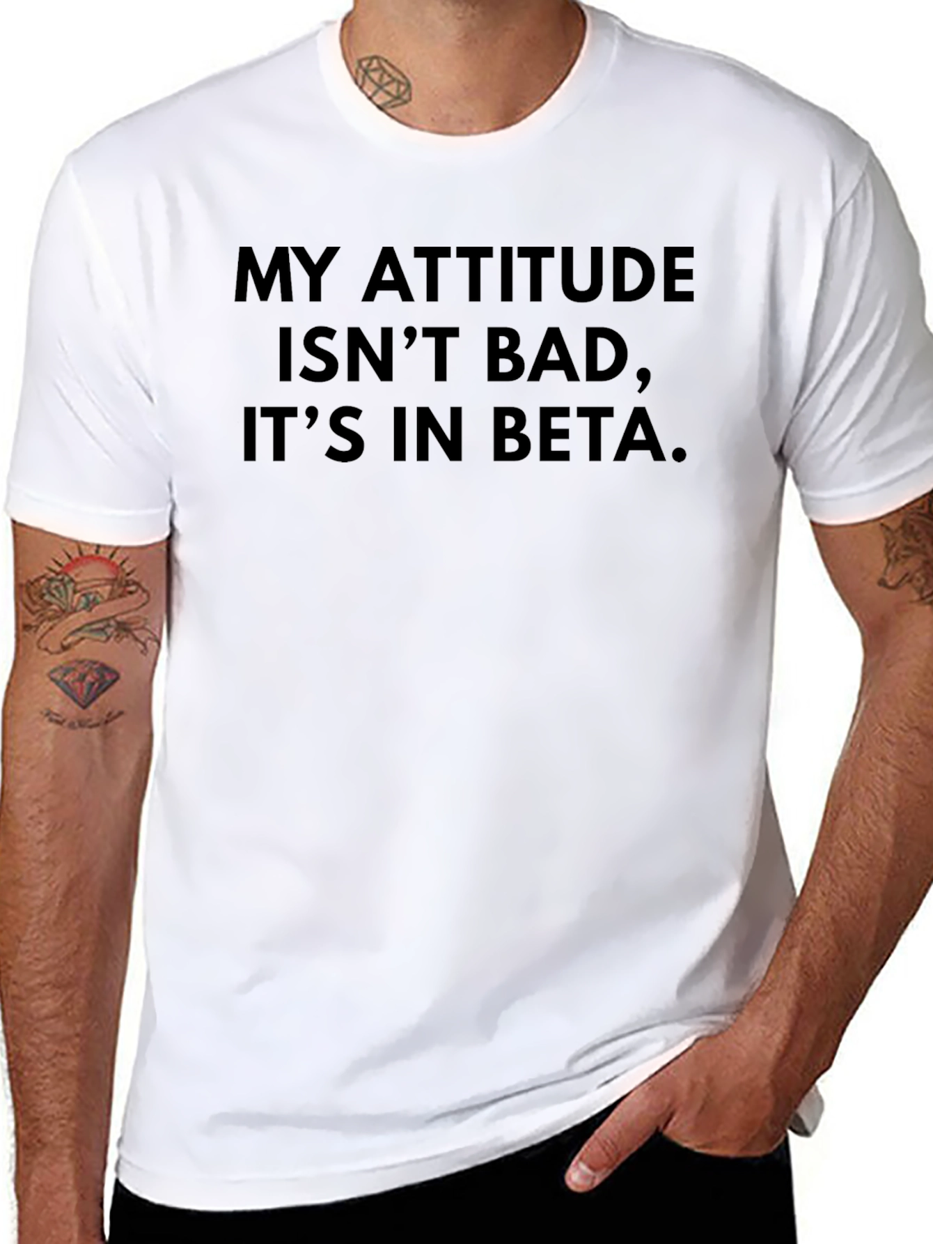 My Attitude is in Beta - Novelty T-Shirt