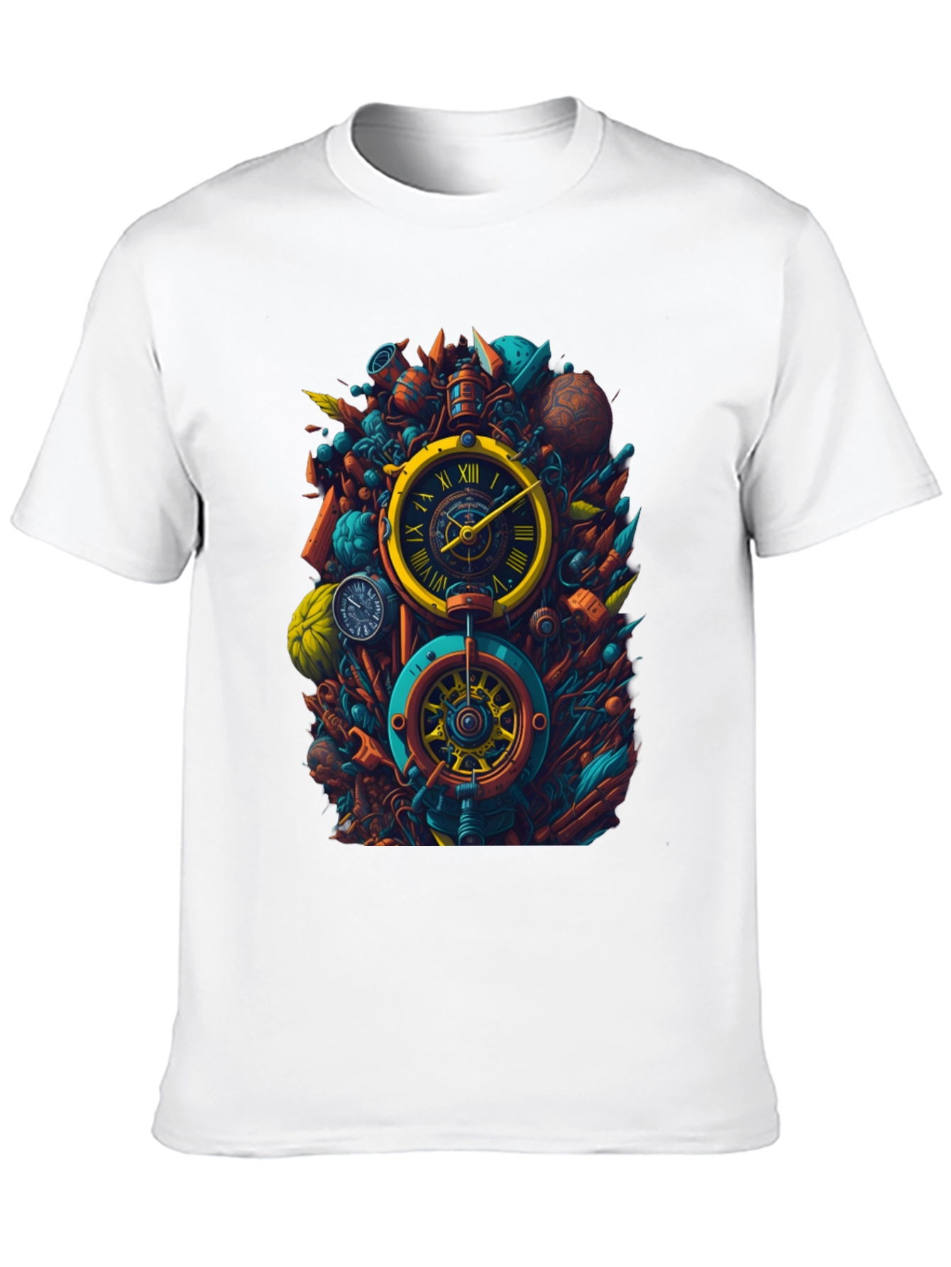 Steampunk Clockwork T-Shirt - Unique Timepiece Design