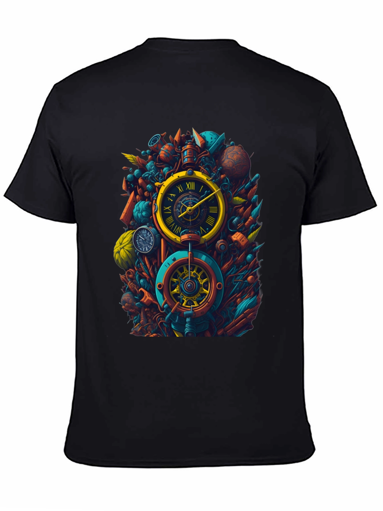 Steampunk Clockwork T-Shirt - Unique Timepiece Design