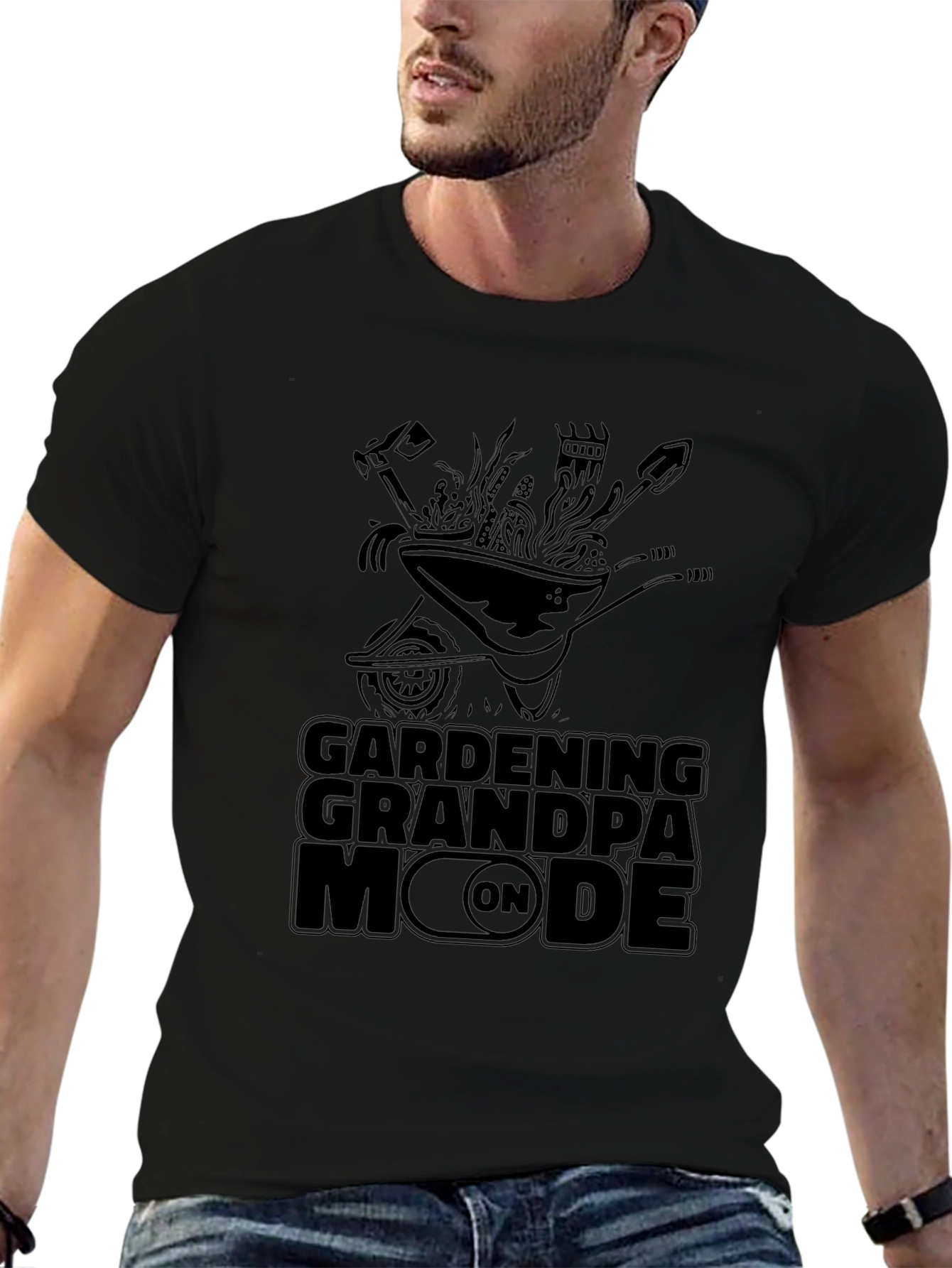 Gardening Grandpa Mode On T-Shirt