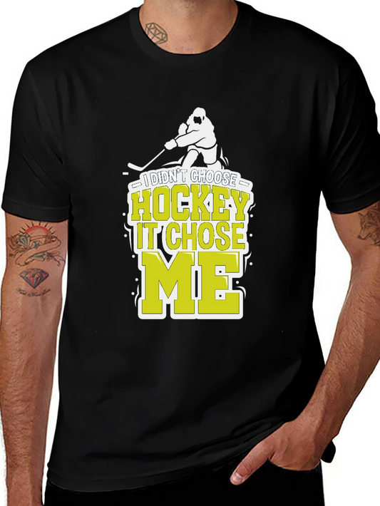 Hockey Chose Me T-Shirt Funny Hockey Player Tee