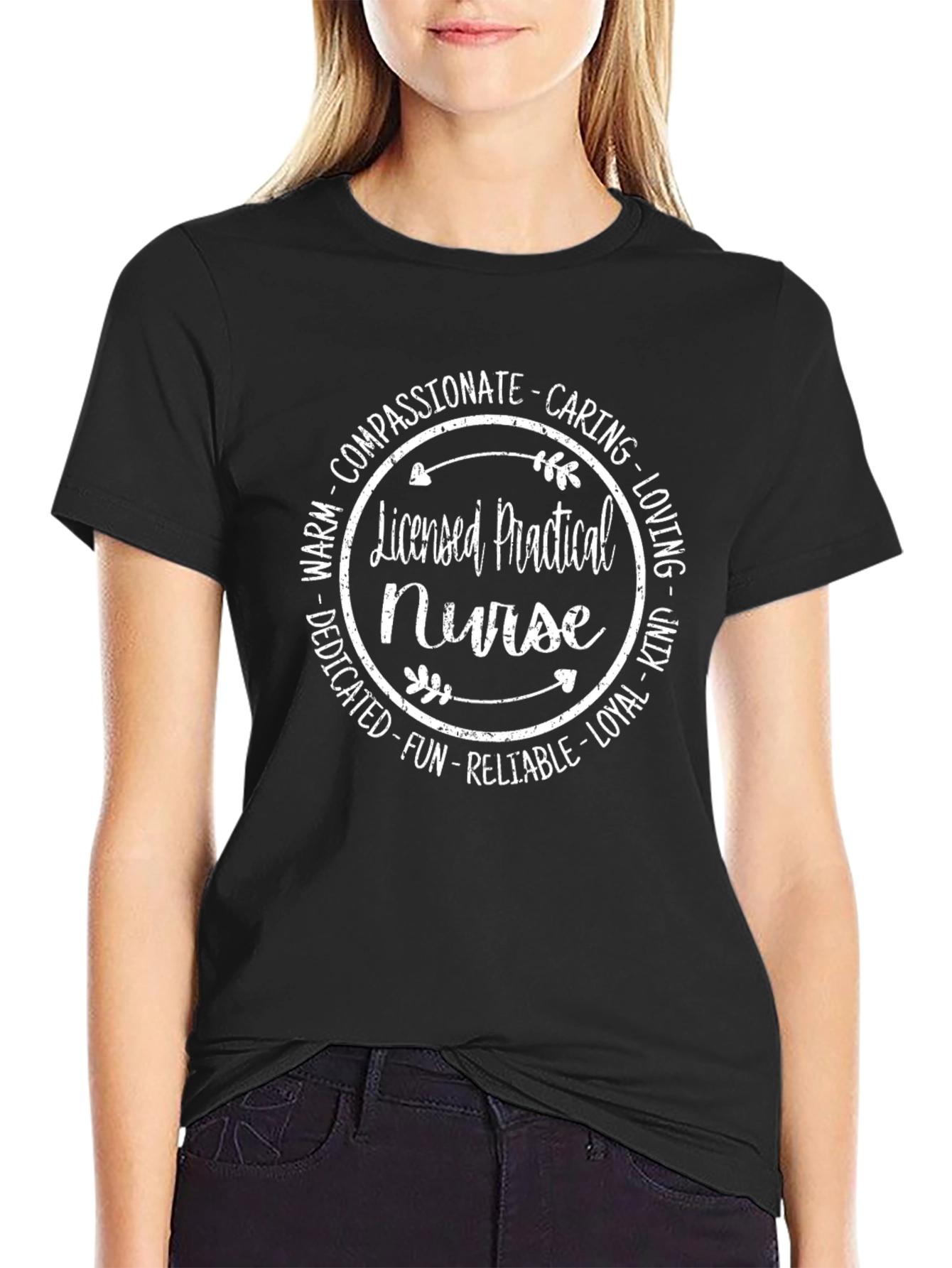 Licensed Practical Nurse T-Shirt - Compassionate Caring LPN Tee