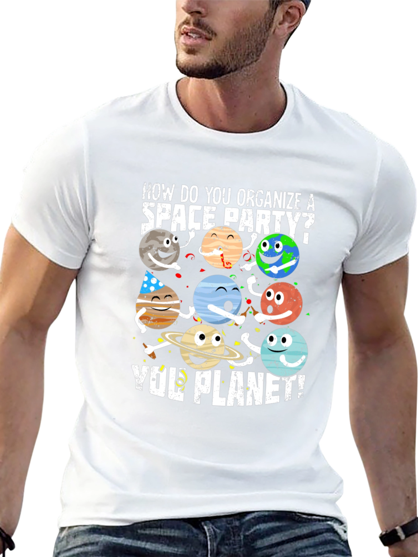 Space Party Planet T-Shirt