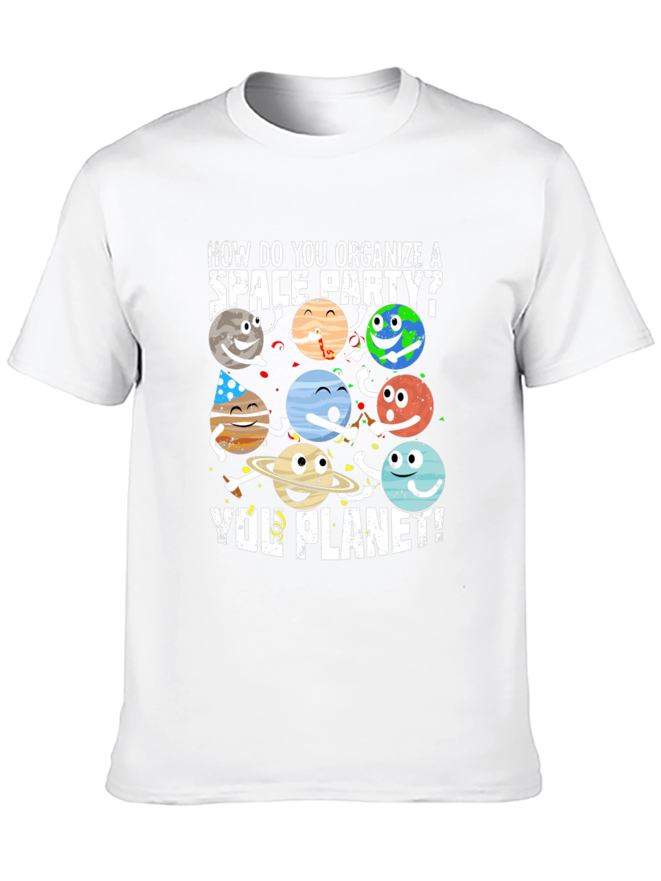 Space Party Planet T-Shirt