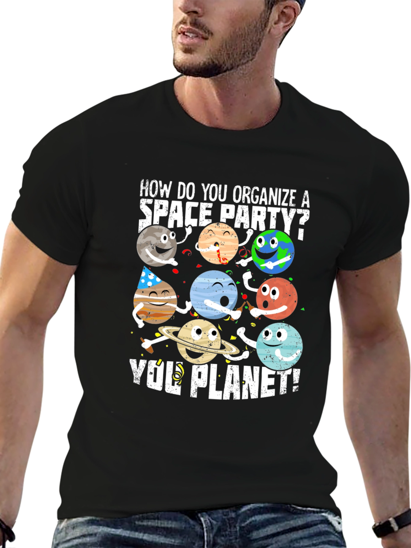 Space Party Planet T-Shirt