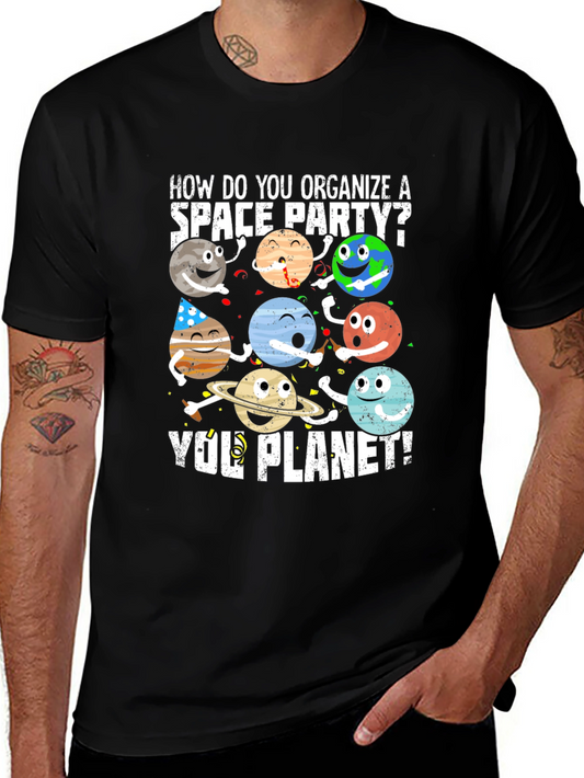 Space Party Planet T-Shirt