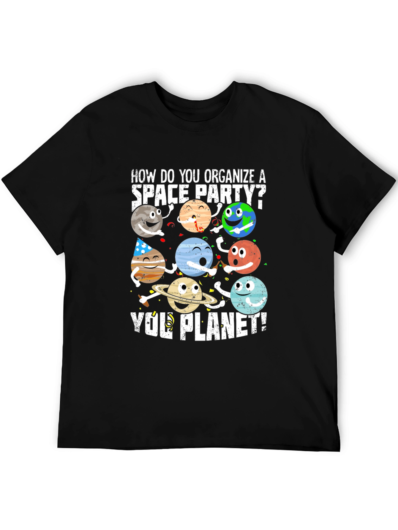 Space Party Planet T-Shirt