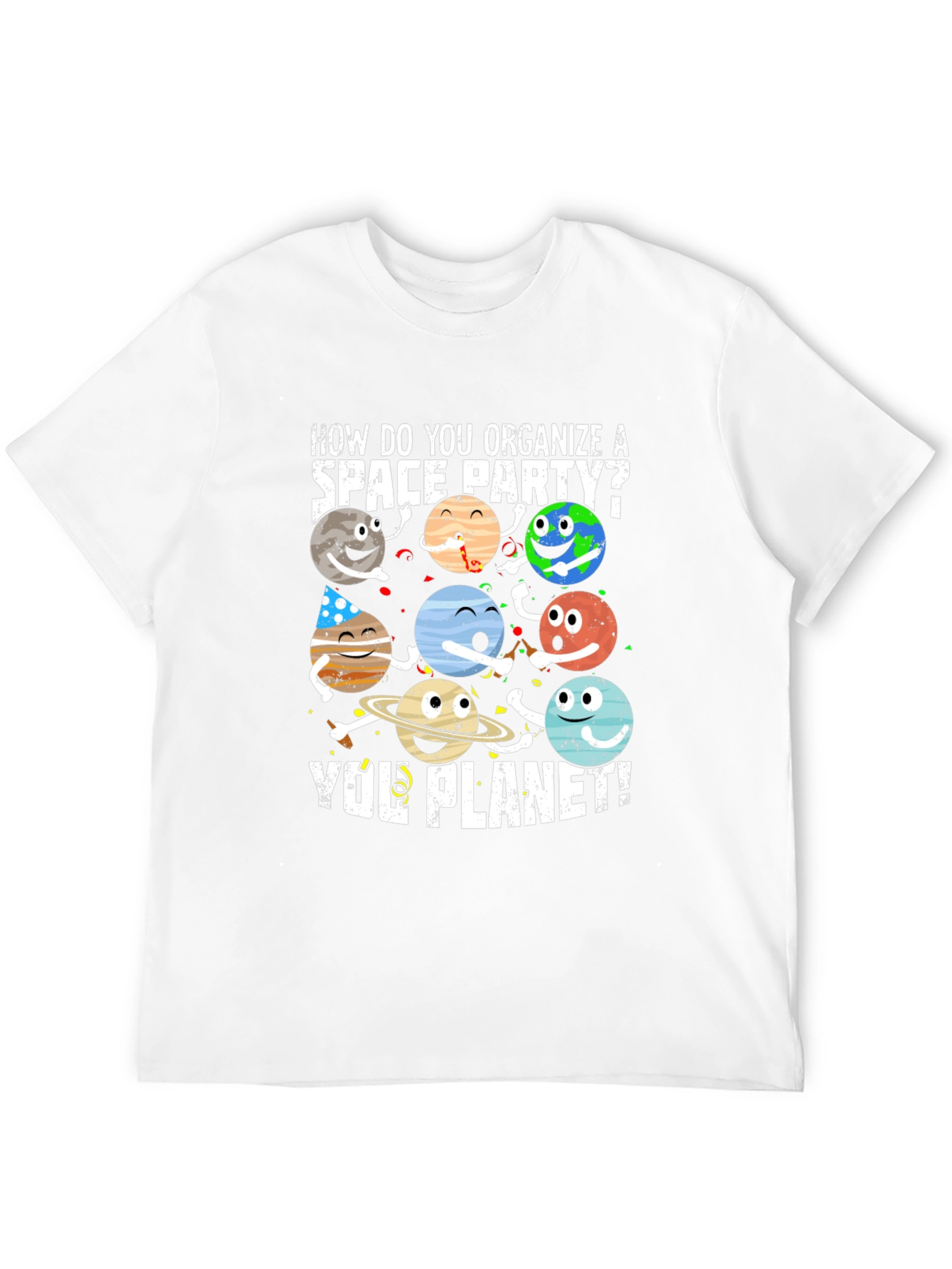 Space Party Planet T-Shirt