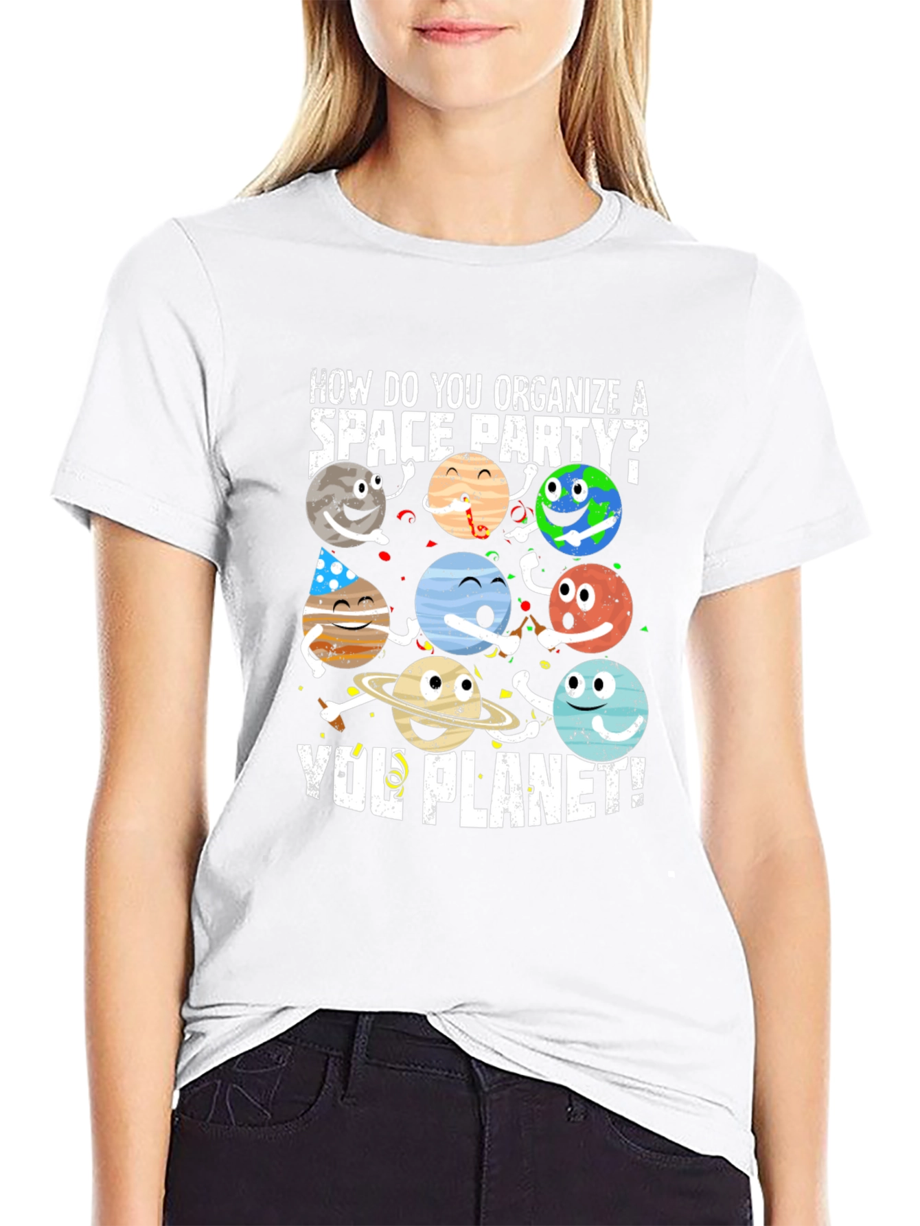 Space Party Planet T-Shirt