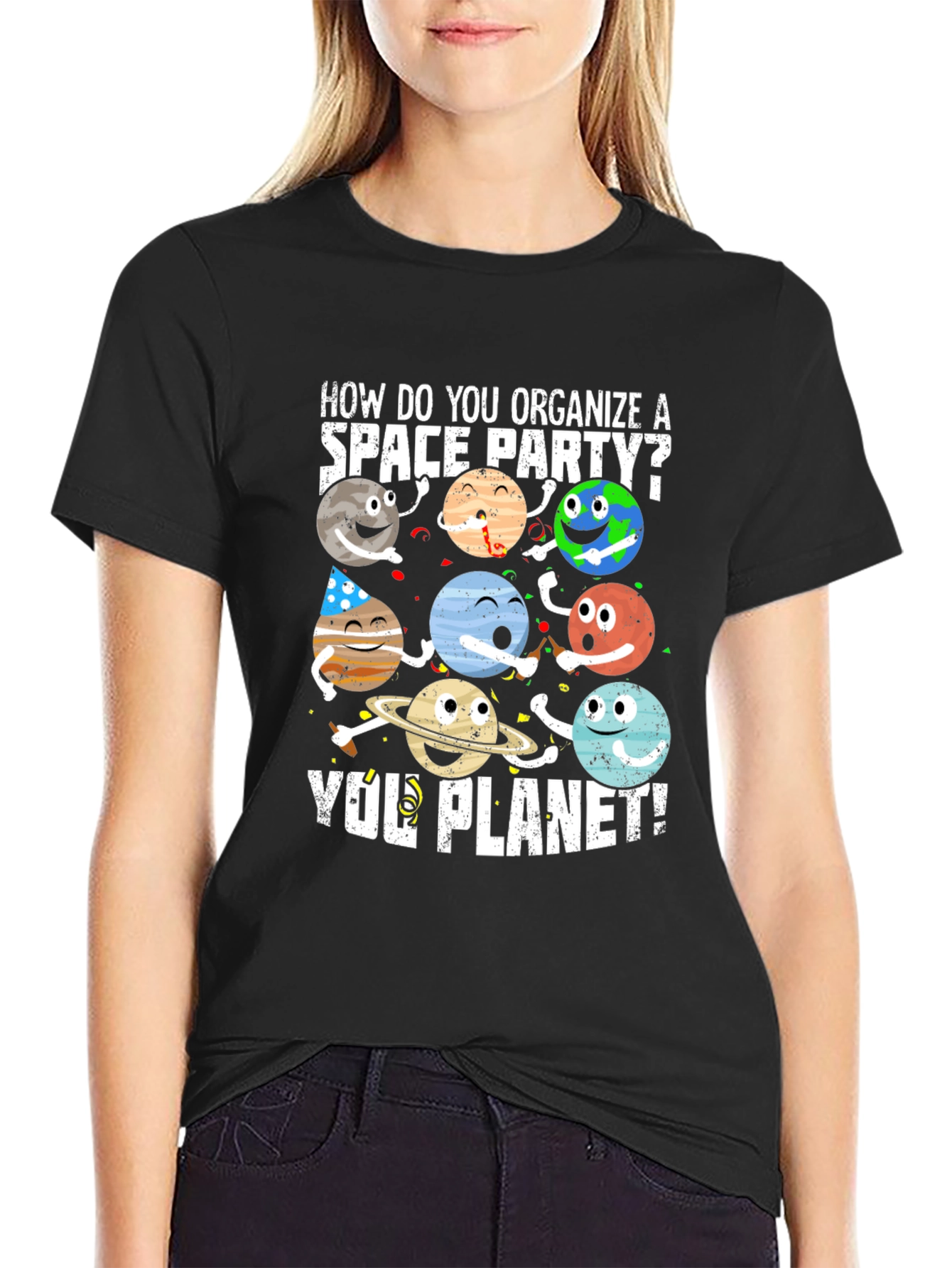 Space Party Planet T-Shirt