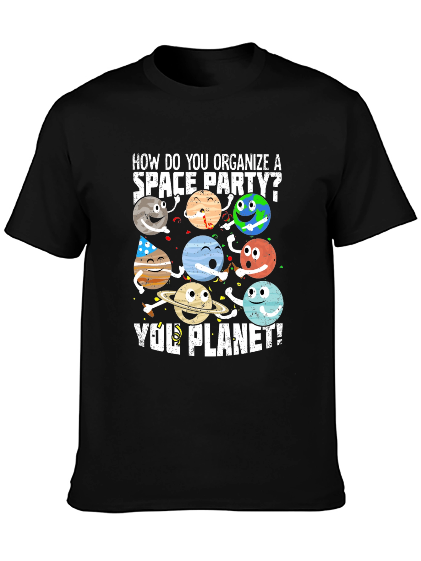Space Party Planet T-Shirt
