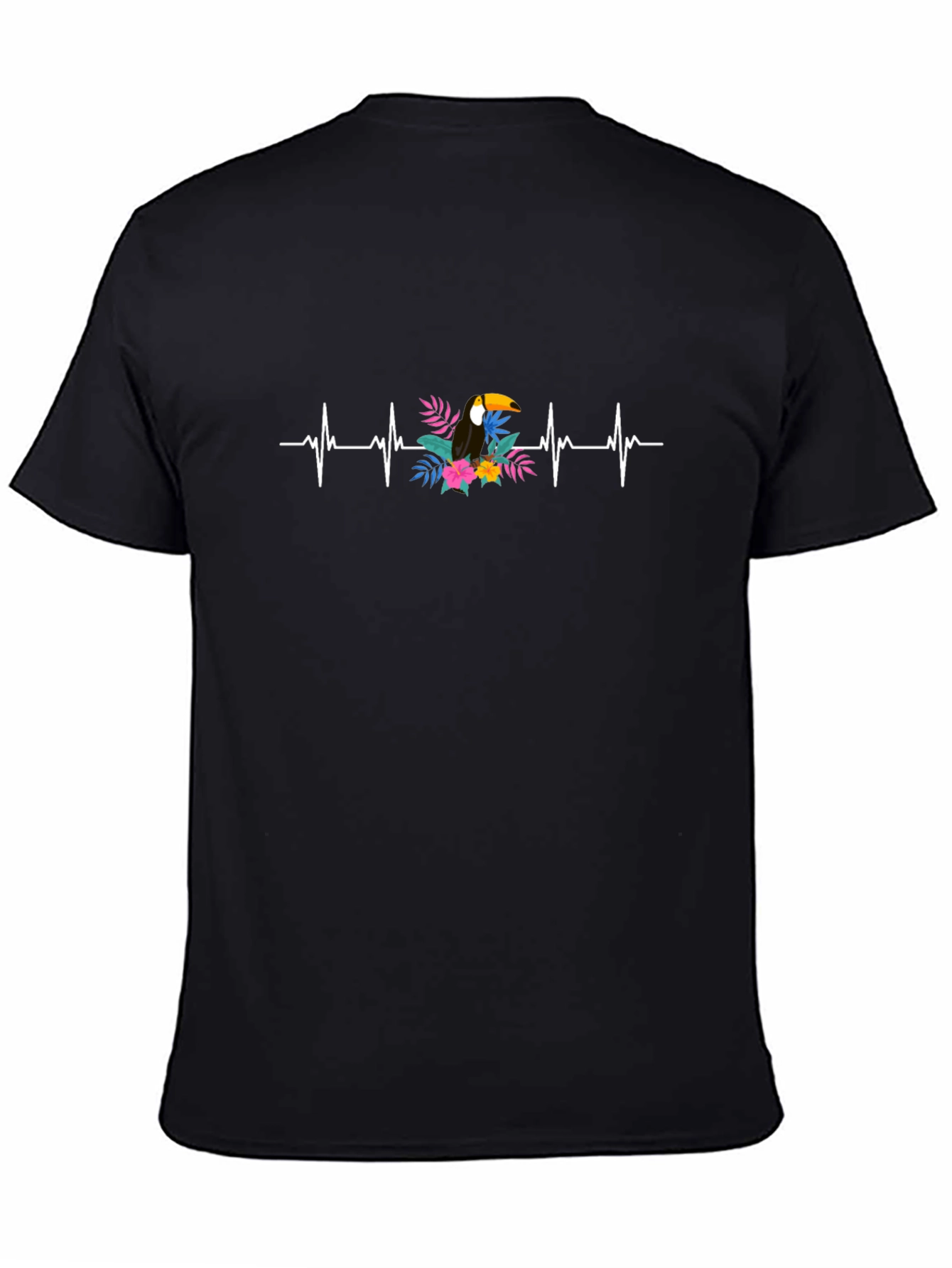 Toucan Heartbeat Graphic Tee - Black