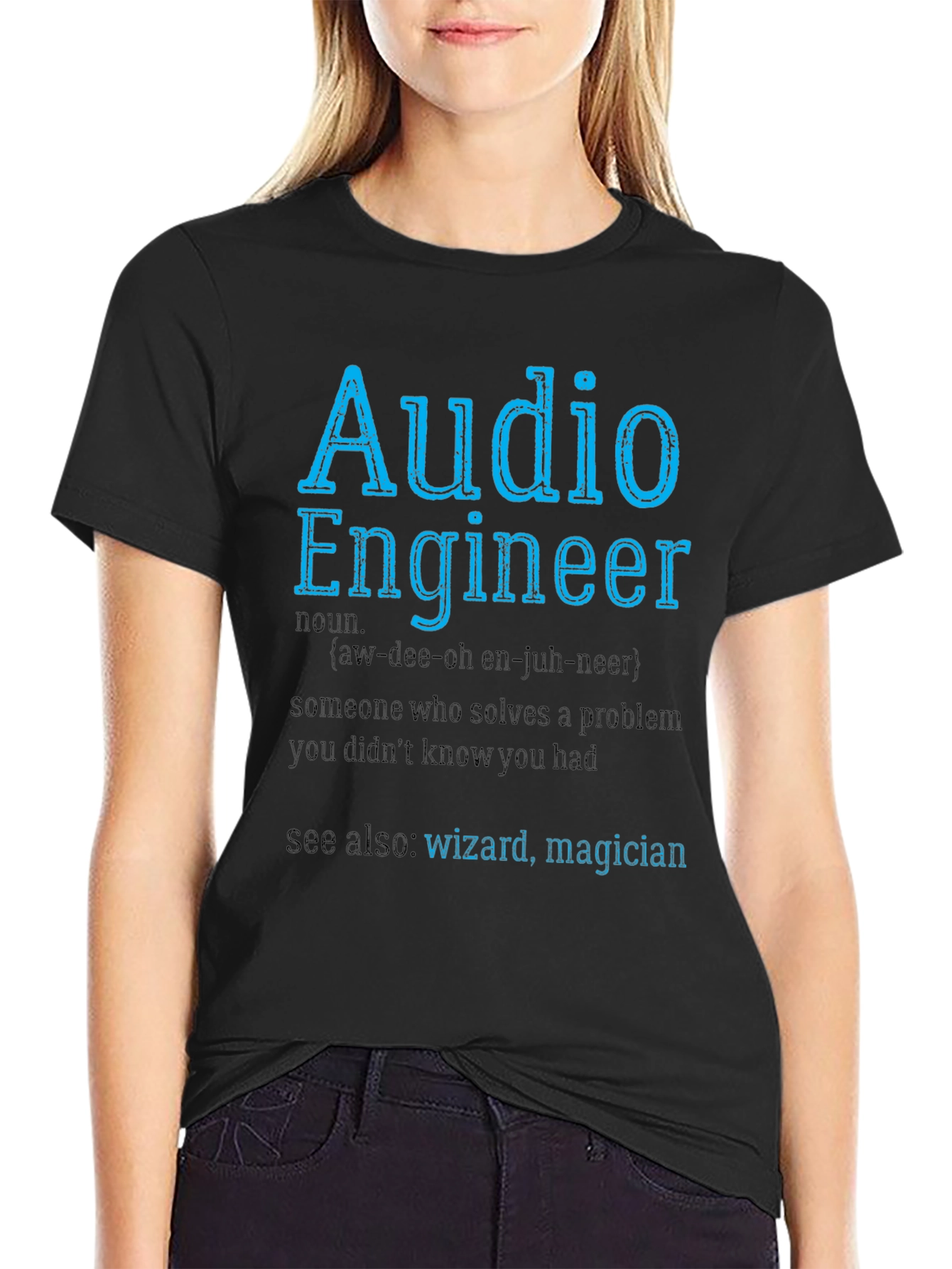 Audio Engineer T-Shirt - Wizard Magician Definition