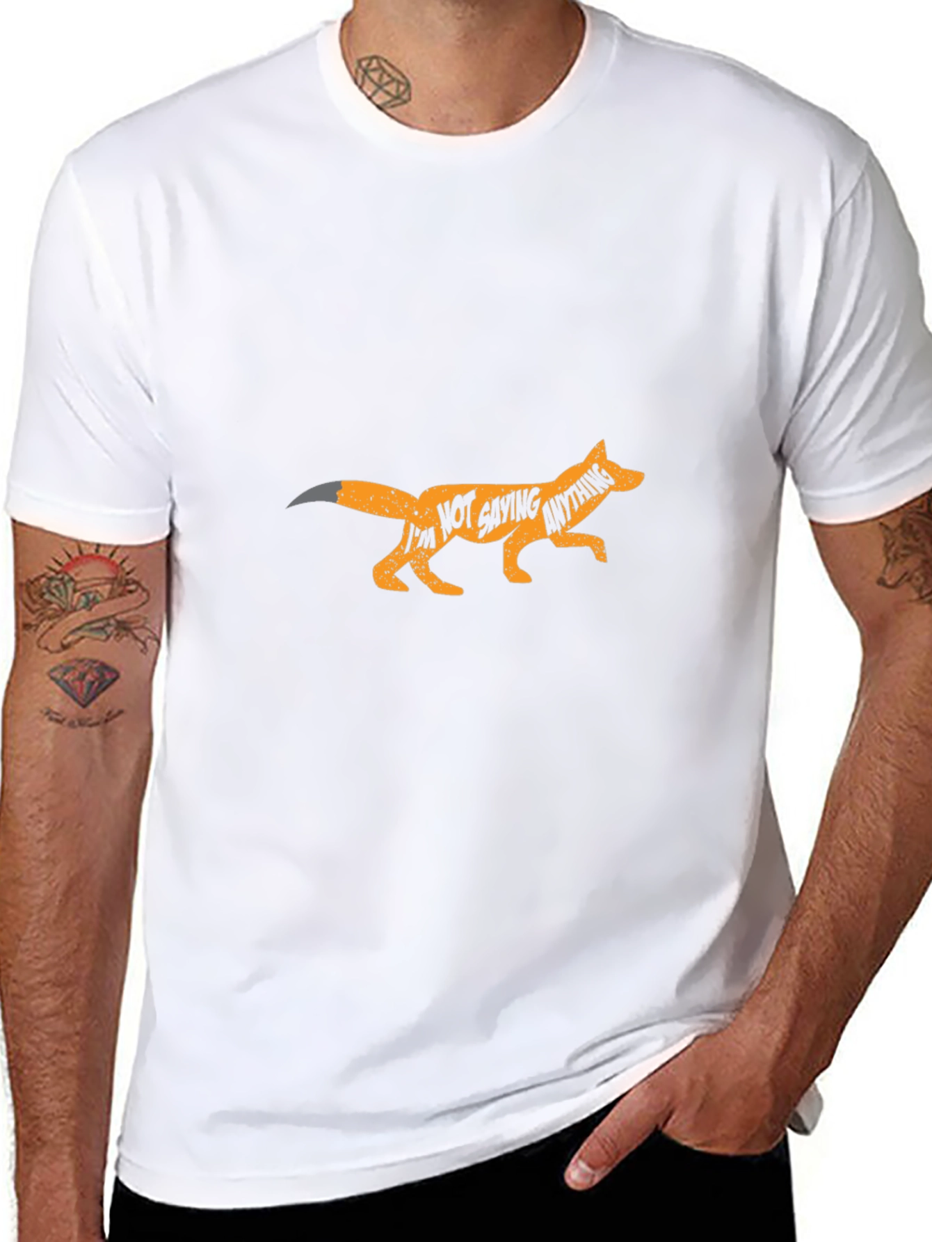 Fox Im Not Saying Anything Black T-Shirt