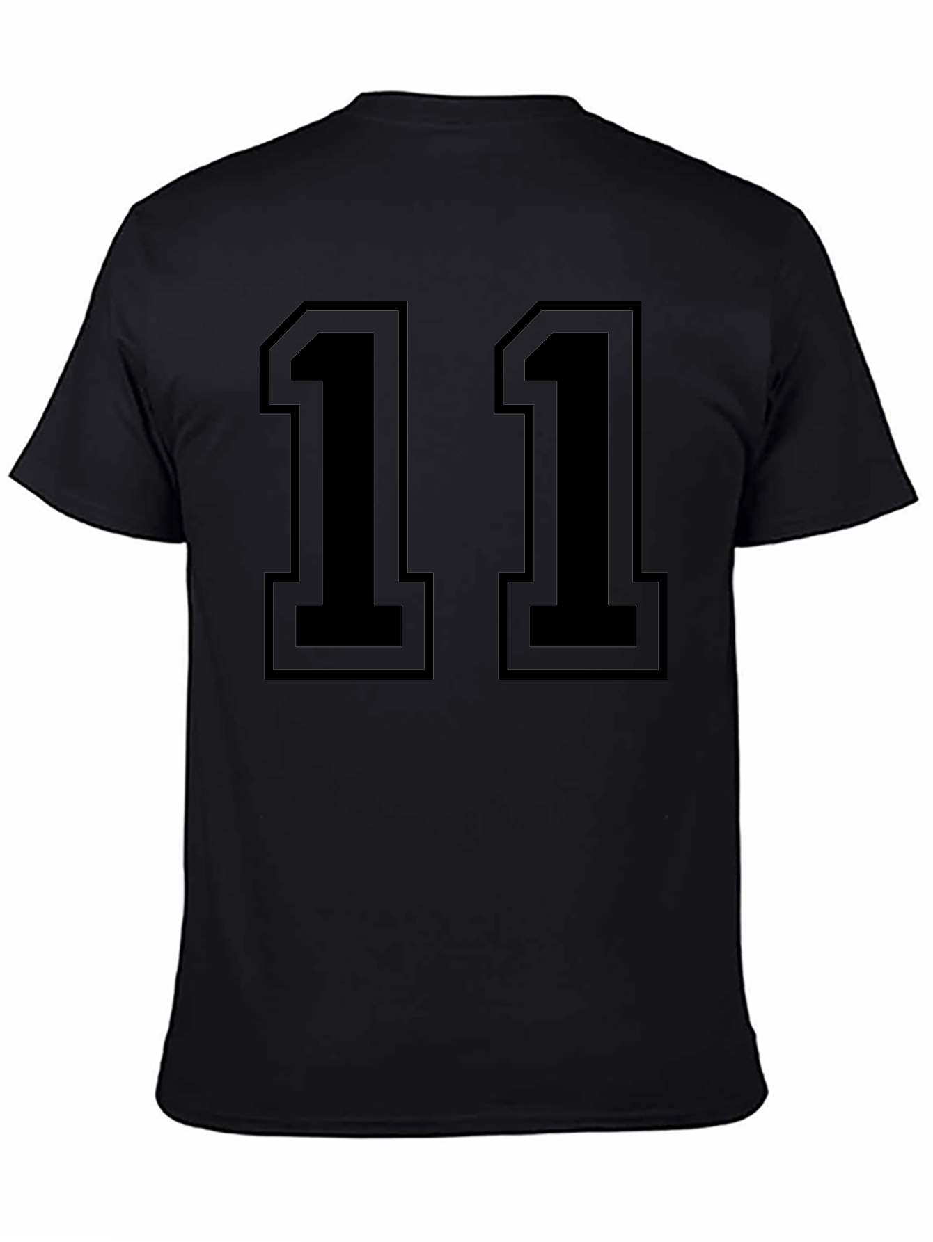 Black Jersey Number 11 Graphic T-Shirt
