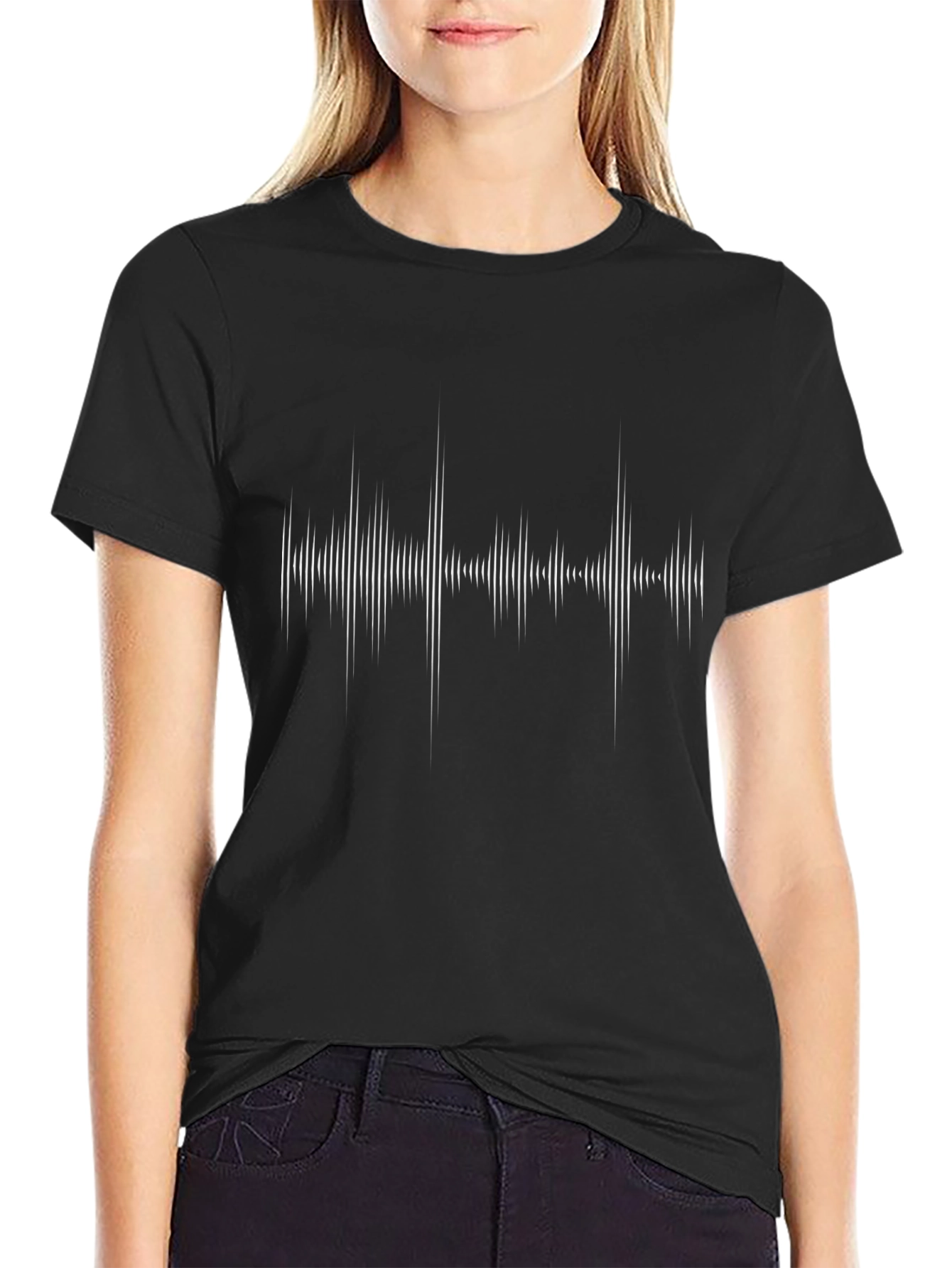 Soundwave Graphic Tee - Modern Black T-Shirt