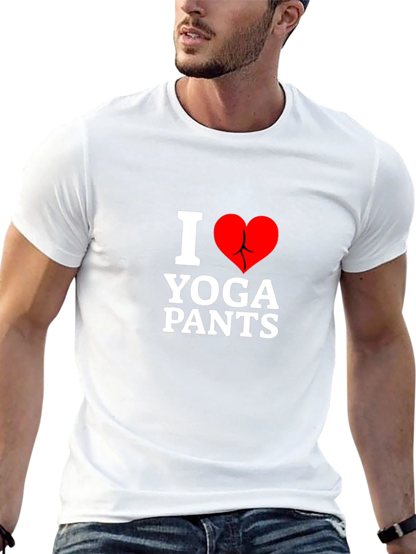 I Love Yoga Pants T-Shirt - Funny Graphic Tee