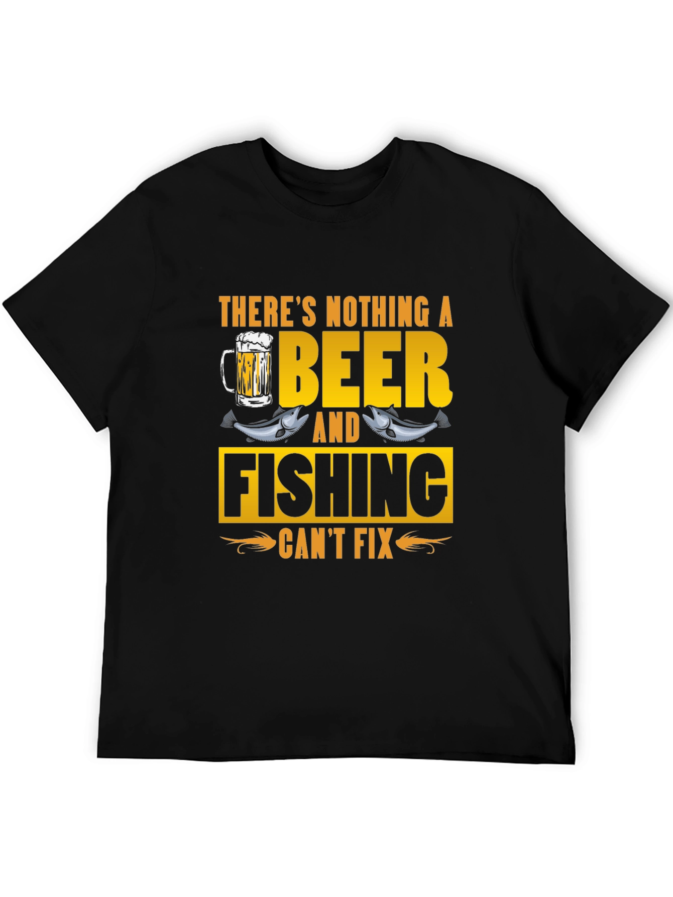 Beer & Fishing Fix T-Shirt - Mens Graphic Tee