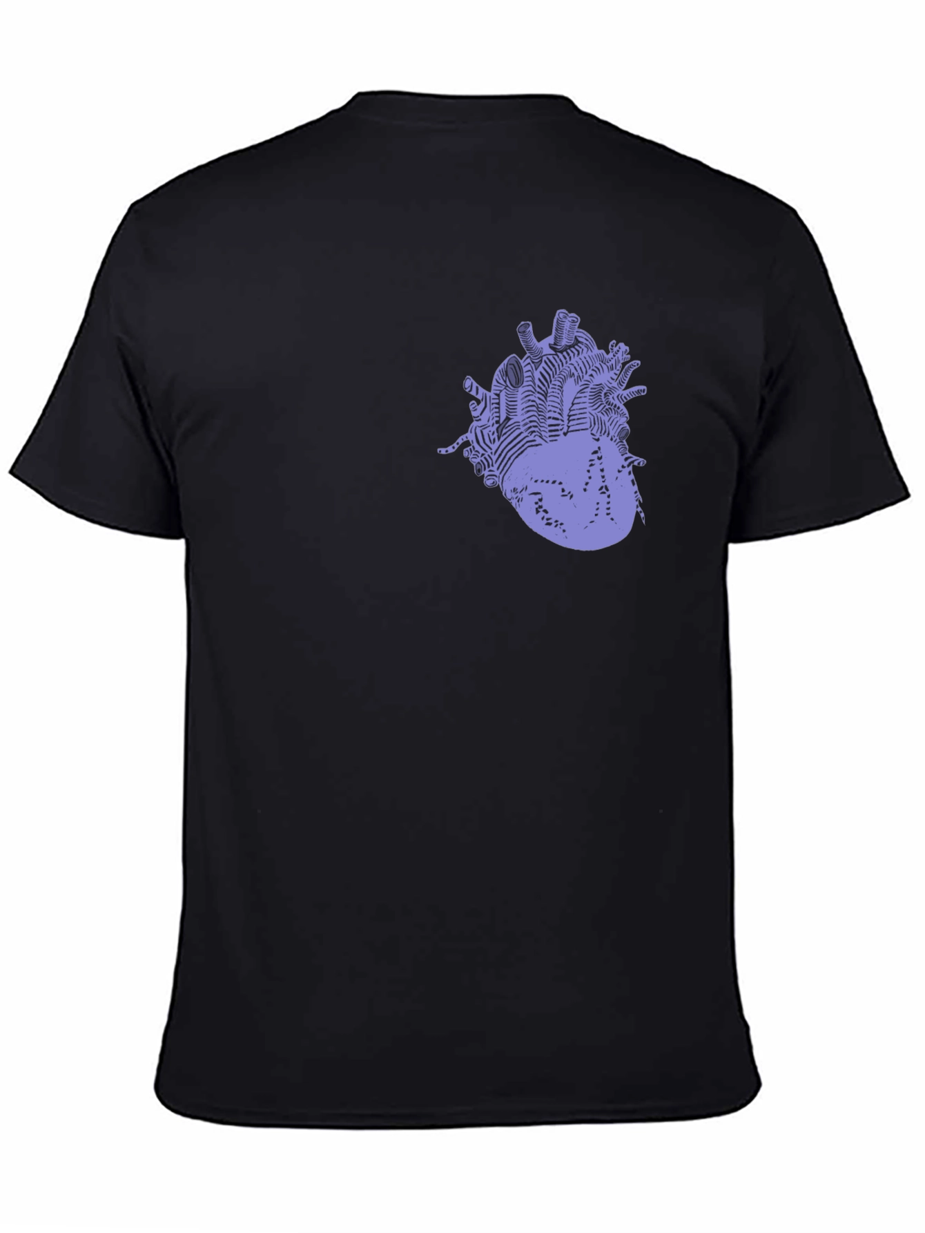 Anatomical Heart Graphic Black T-Shirt