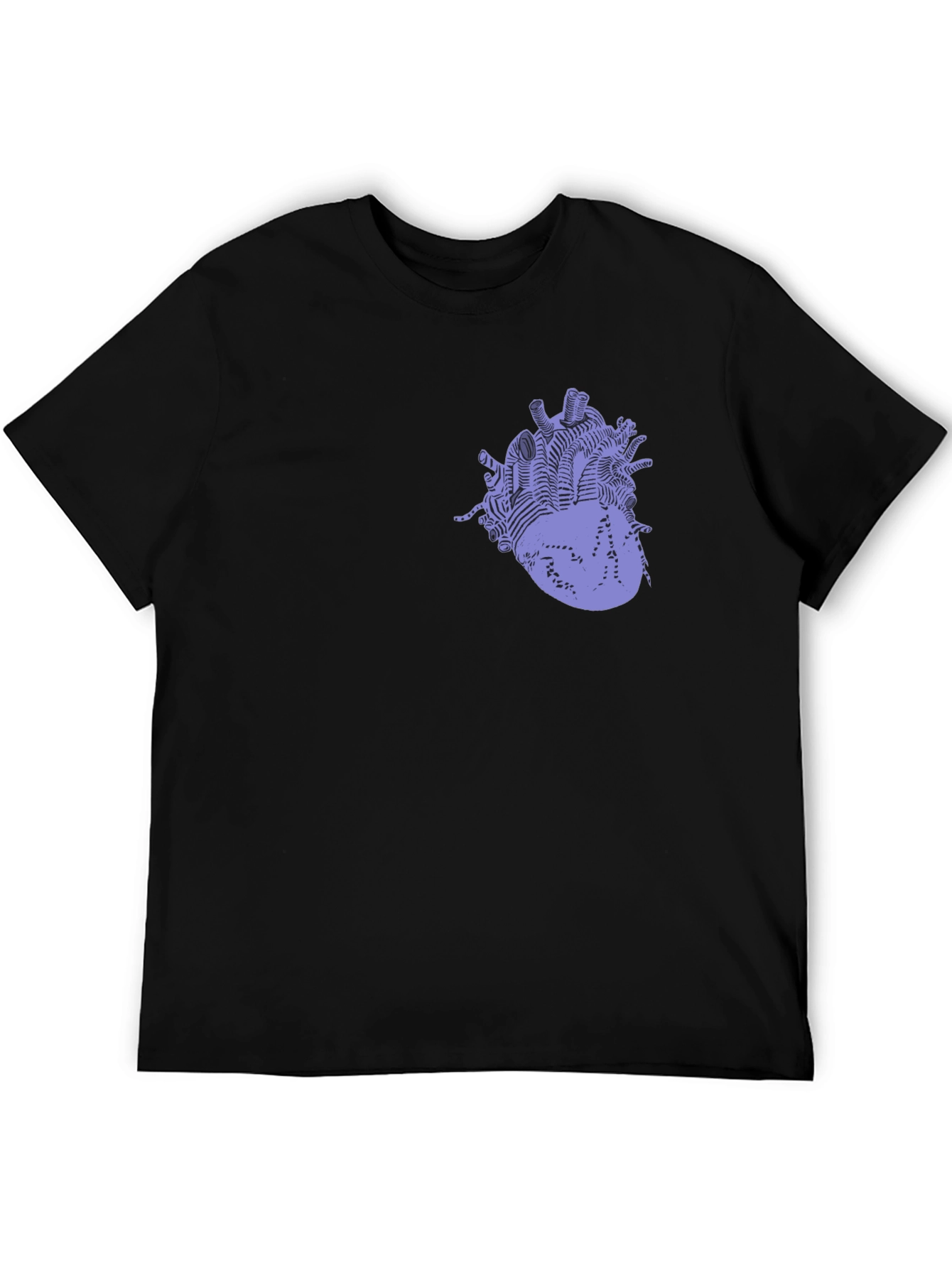 Anatomical Heart Graphic Black T-Shirt