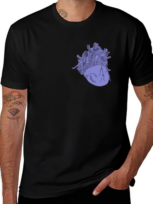 Anatomical Heart Graphic Black T-Shirt