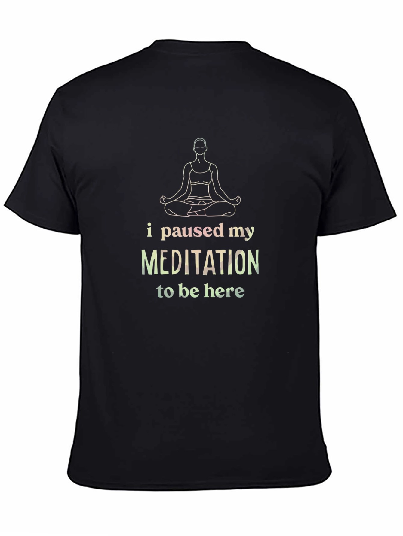 Meditation Pause T-Shirt -  Relaxed Fit Tee