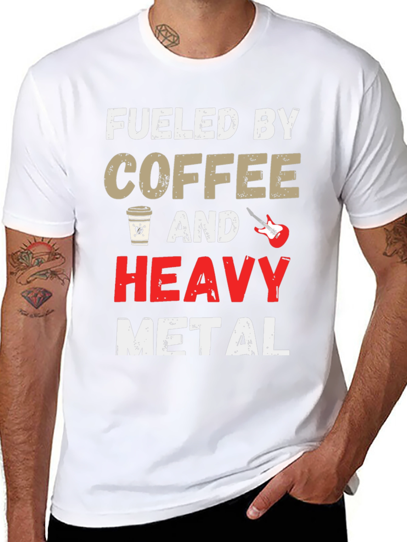 Fueled by Coffee and Heavy Metal T-Shirt