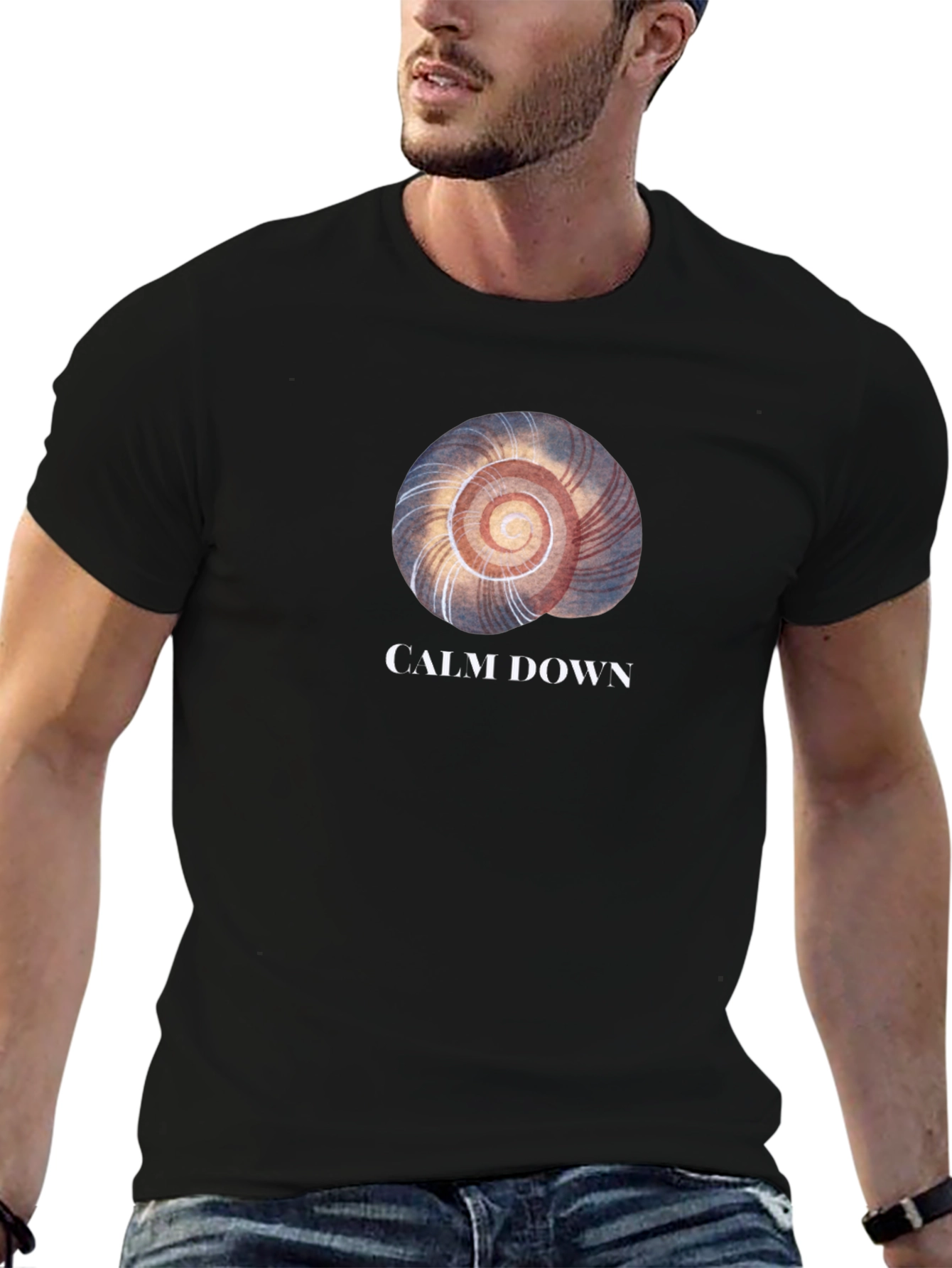 Calm Down Graphic Tee - Relaxed Fit