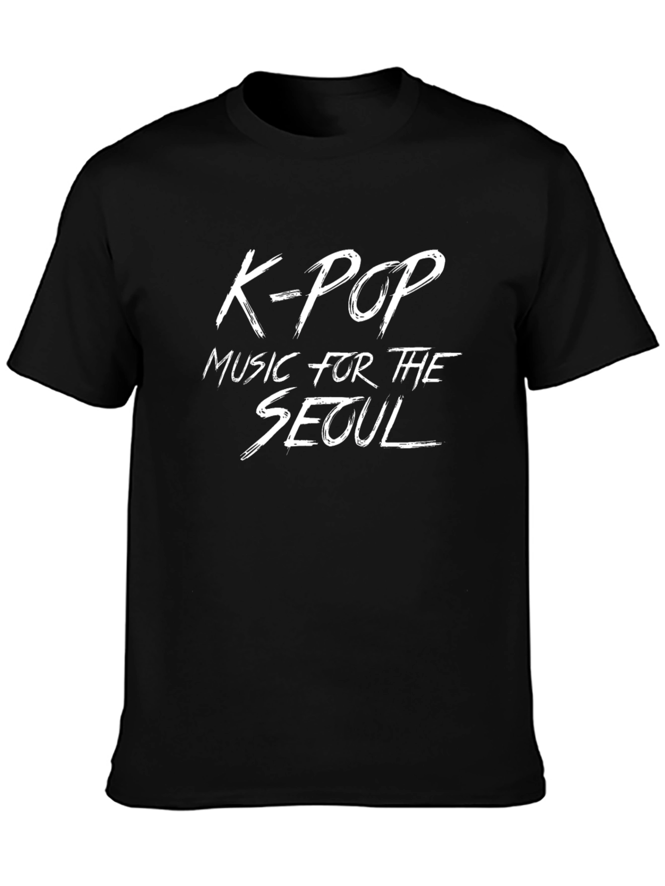 K-Pop Music Seoul Graphic Tee - Black