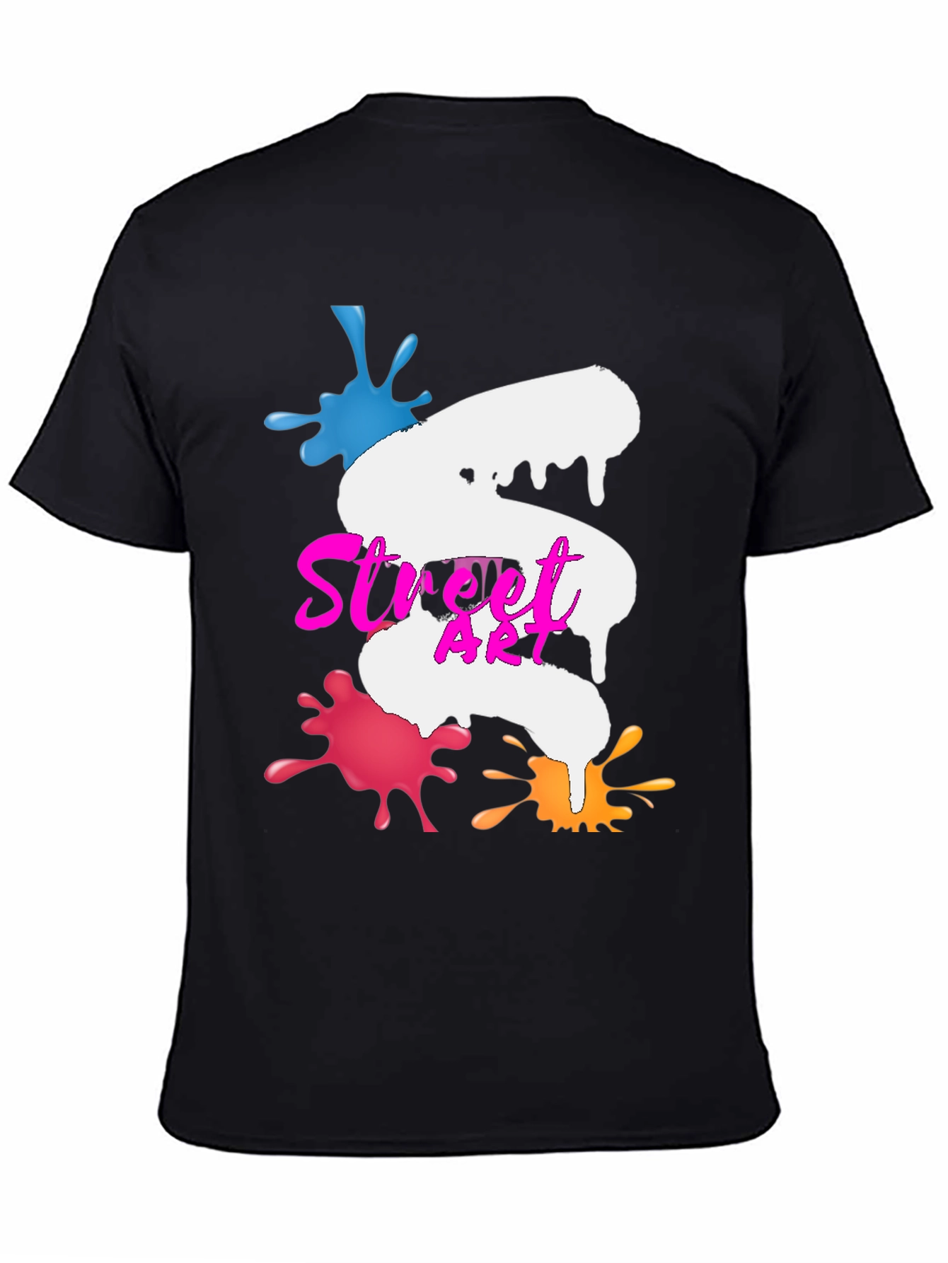 Street Art Graphic Tee - Black