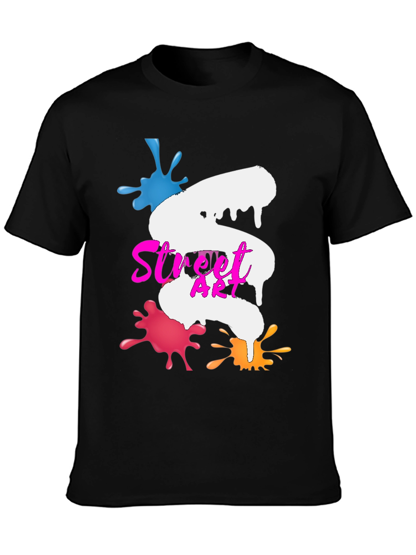 Street Art Graphic Tee - Black