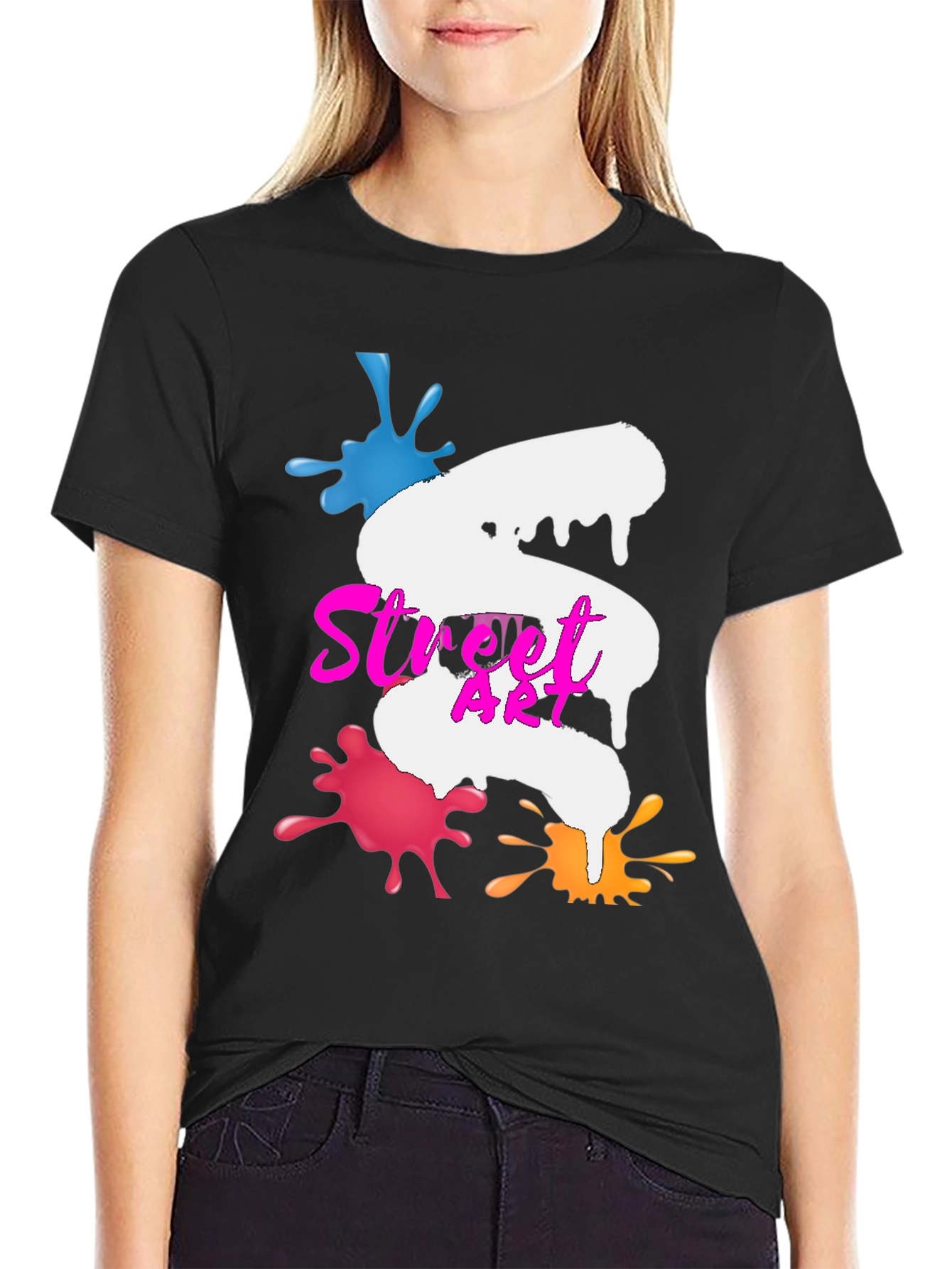 Street Art Graphic Tee - Black