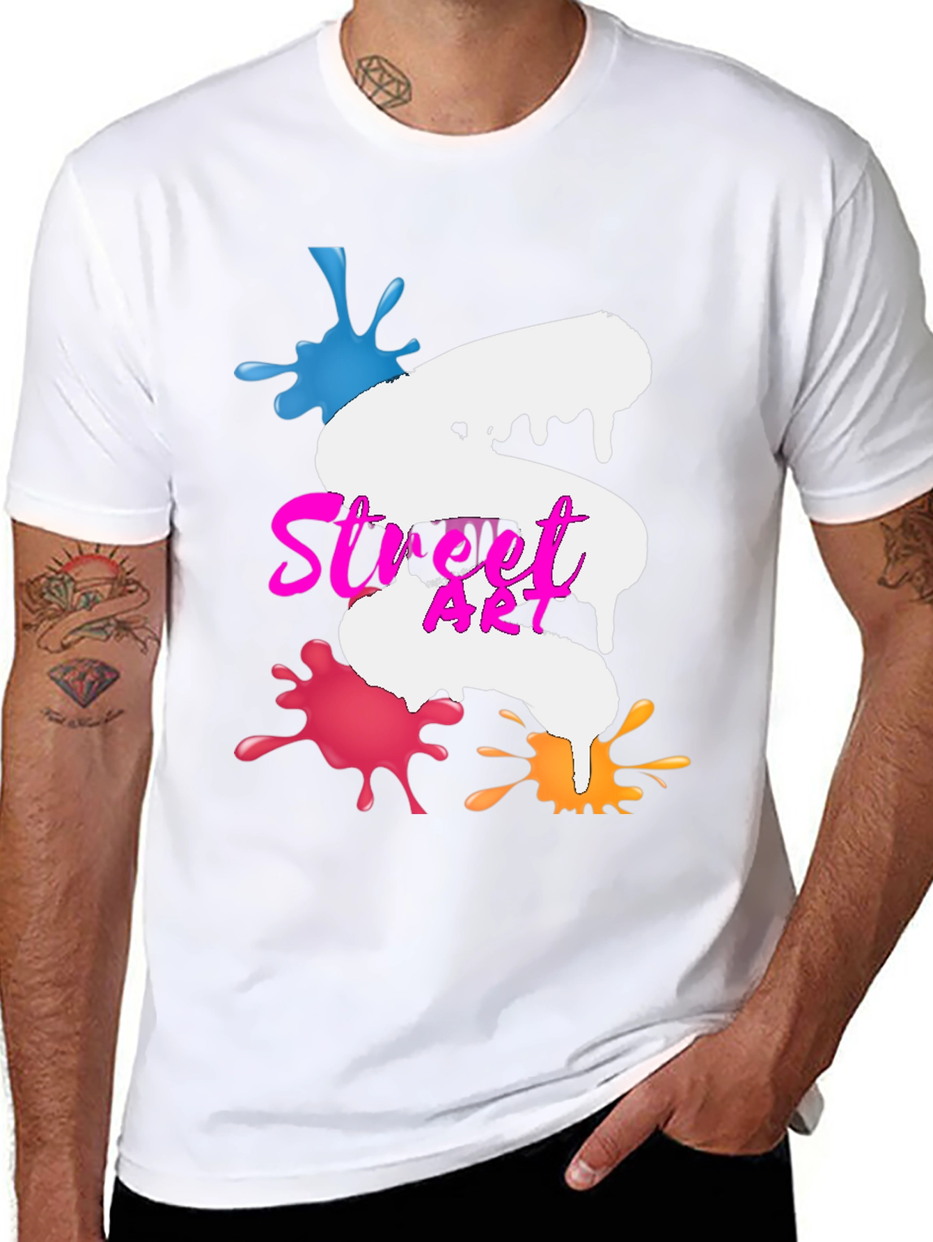 Street Art Graphic Tee - Black