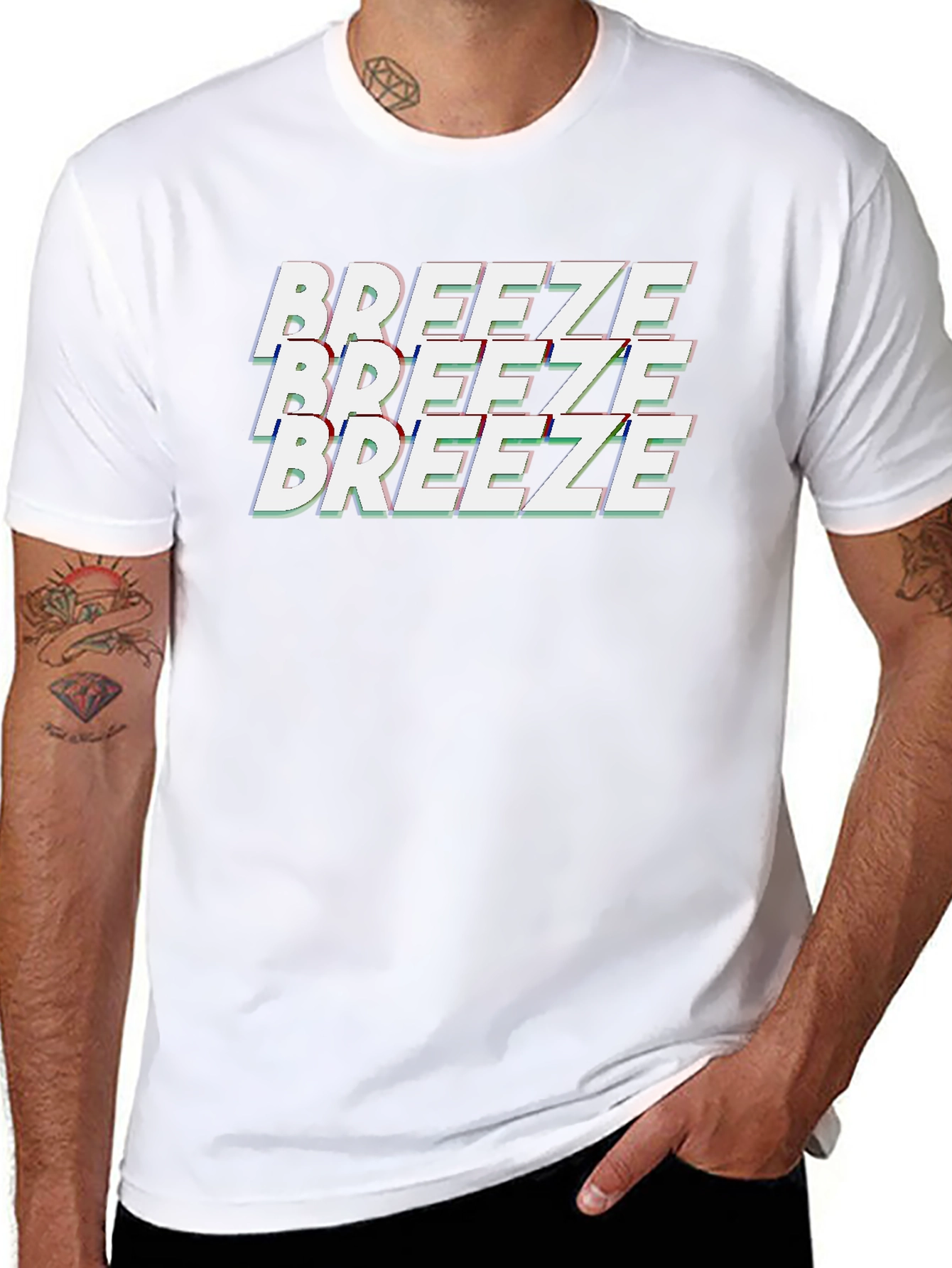 Breeze Black Graphic T-Shirt