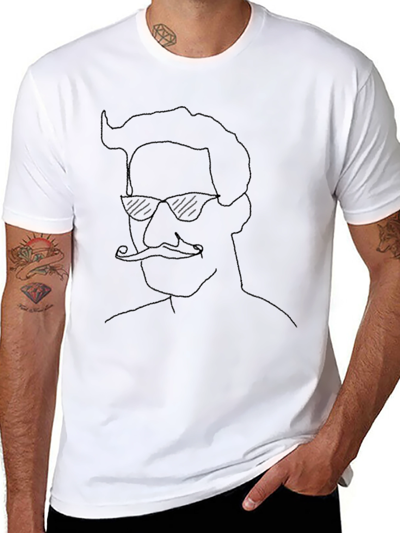 Cool Dude Graphic Tee - Black Cotton T-Shirt