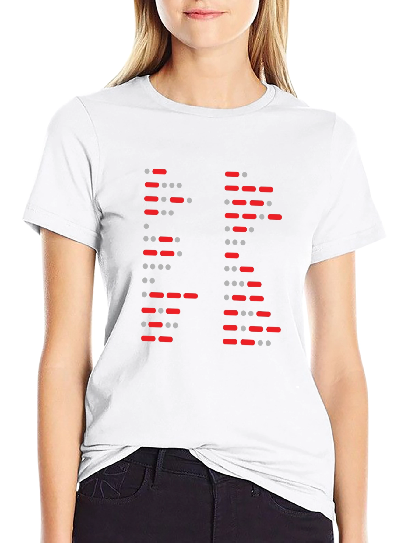 Morse Code Pattern T-Shirt