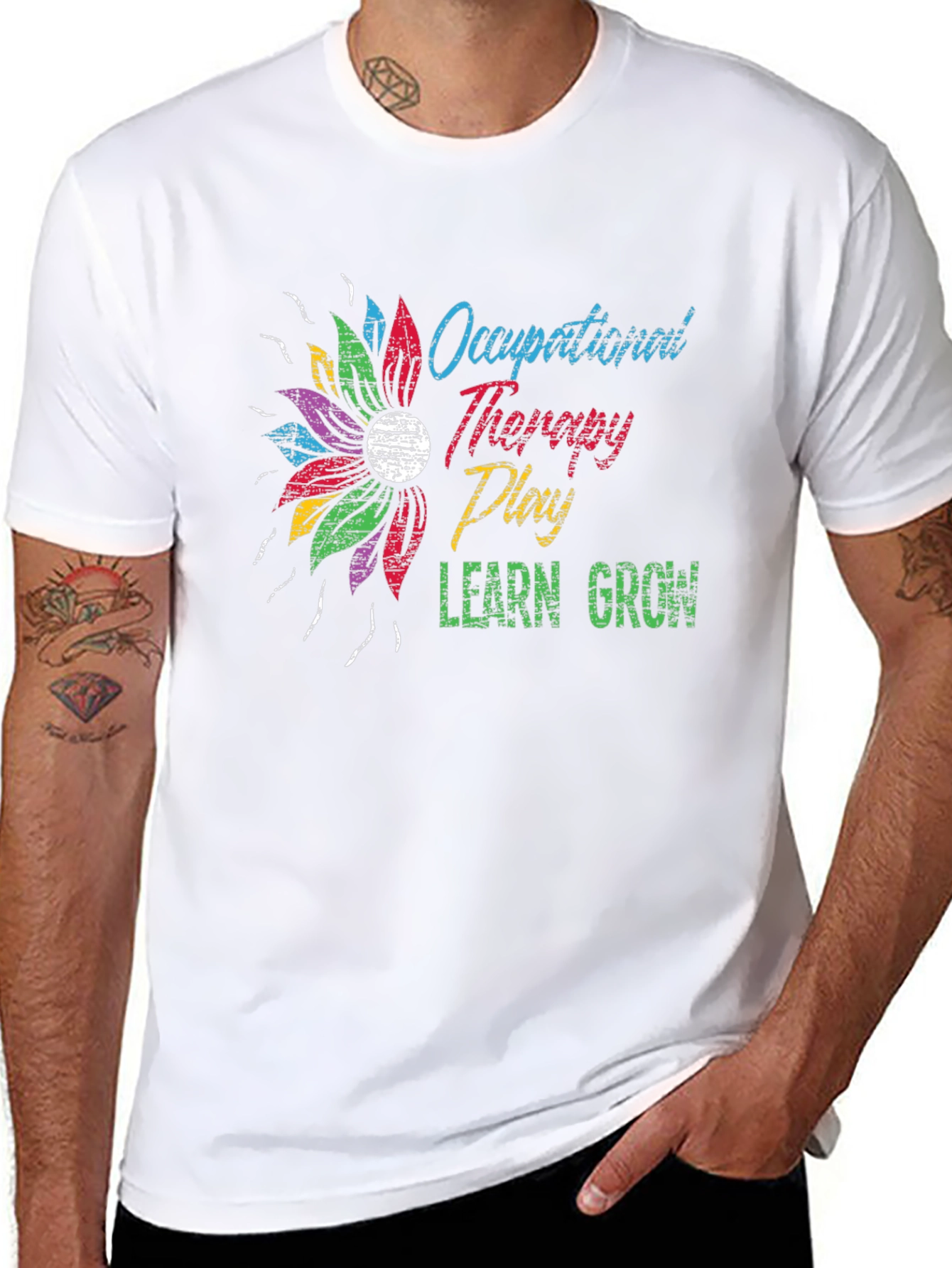 Occupational Therapy Floral Graphic Tee