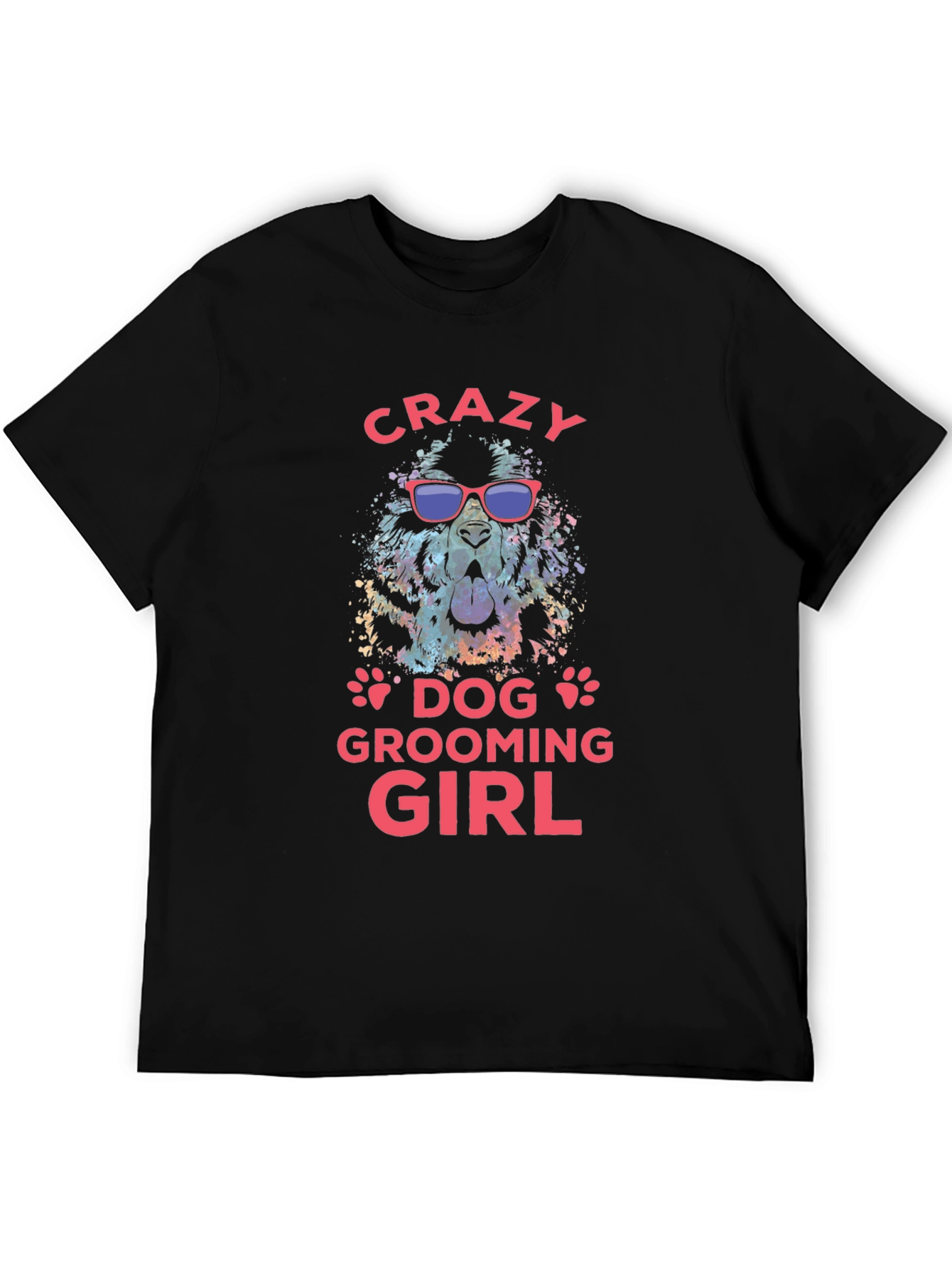 Crazy Dog Grooming Girl T-Shirt