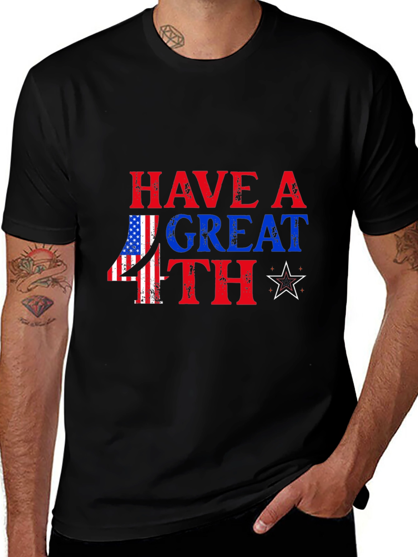 Patriotic 4th of July Graphic Tee