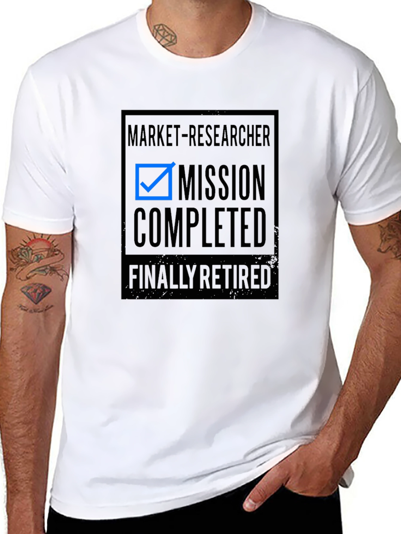 Market Researcher: Mission Completed Retired T-Shirt