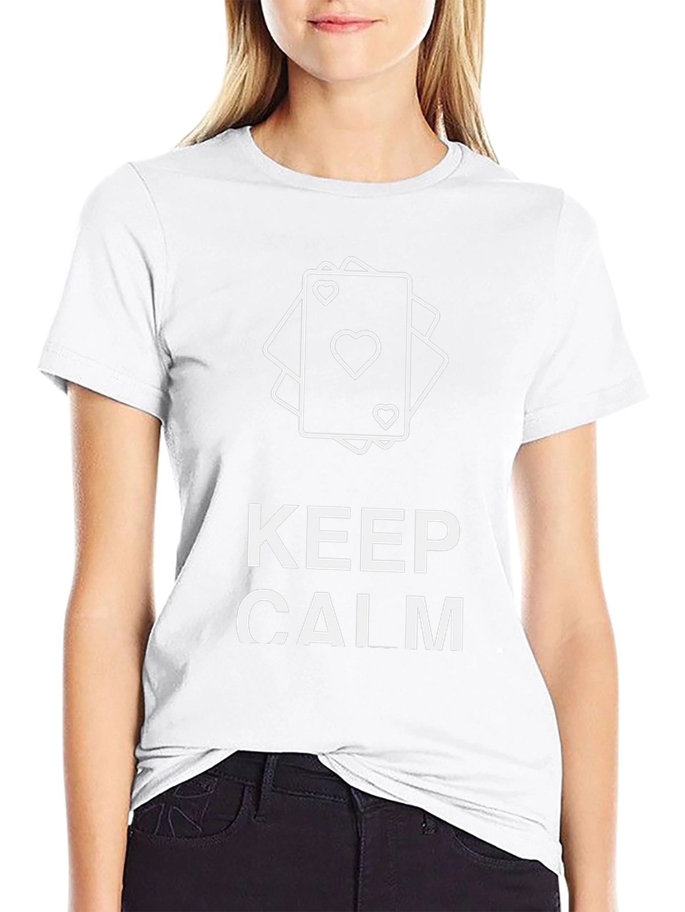 Keep Calm T-Shirt - Playing Cards Design