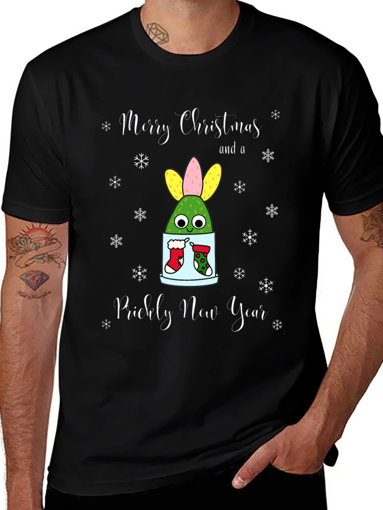Merry Christmas Prickly New Year T-Shirt