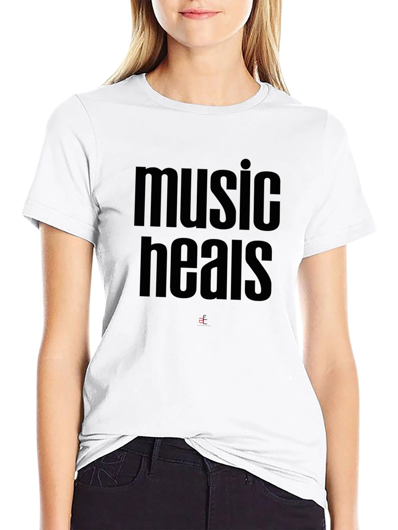 Music Heals Black Graphic Tee - Stylish Comfort