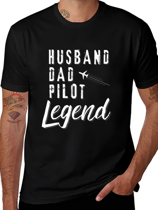 Husband Dad Pilot Legend T-Shirt