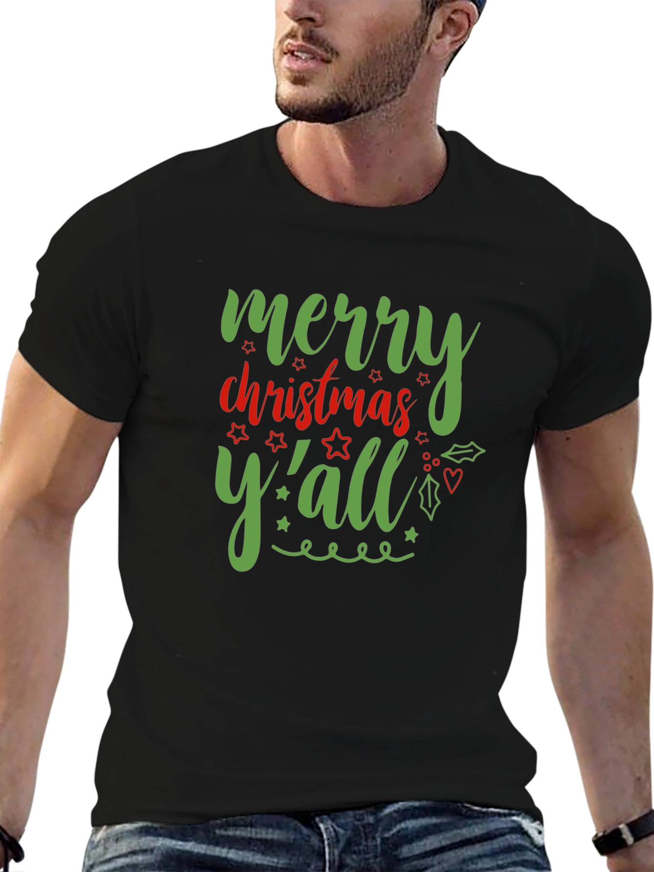Merry Christmas Yall Graphic T-Shirt