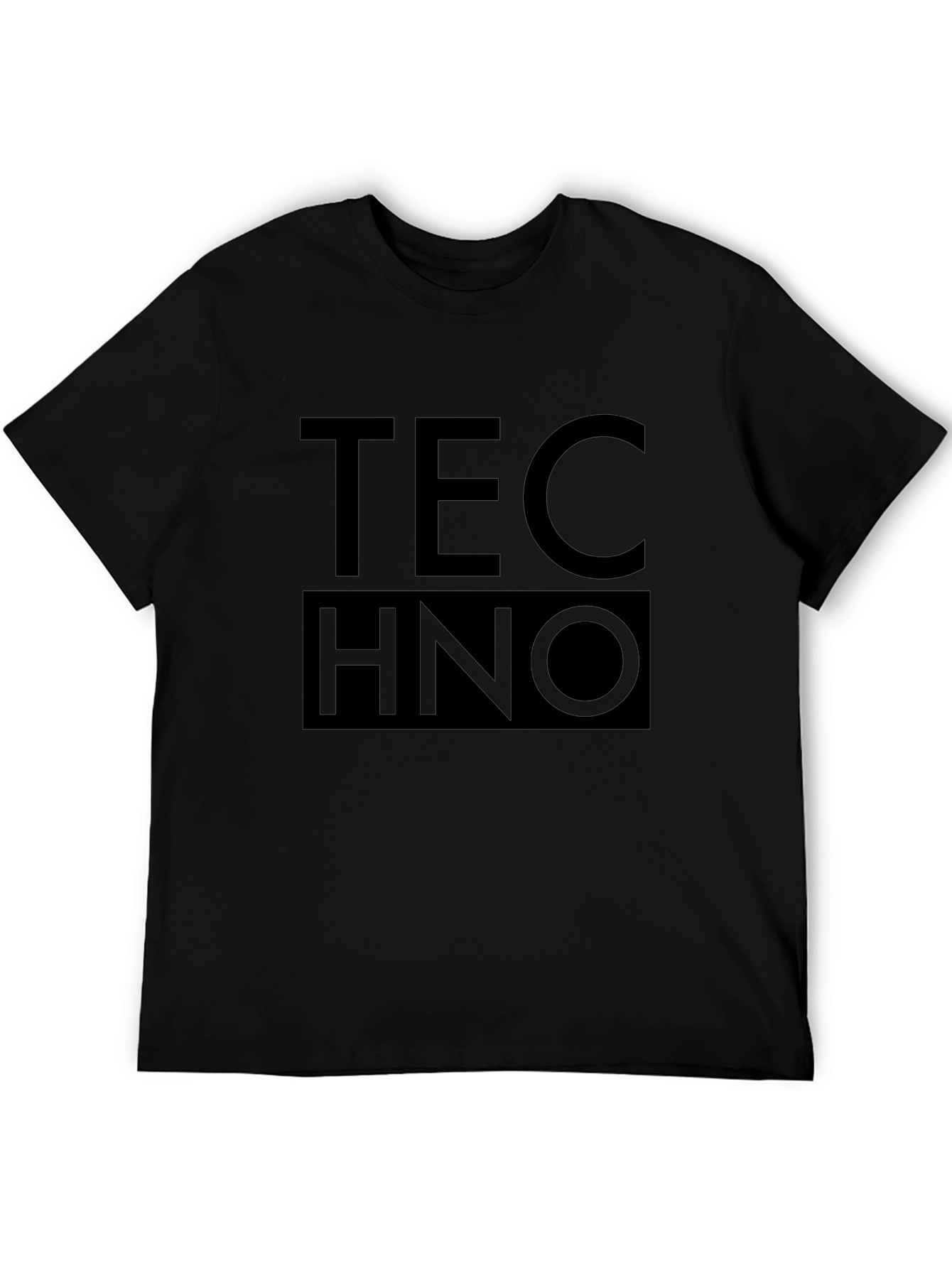 Techno Graphic Black T-Shirt