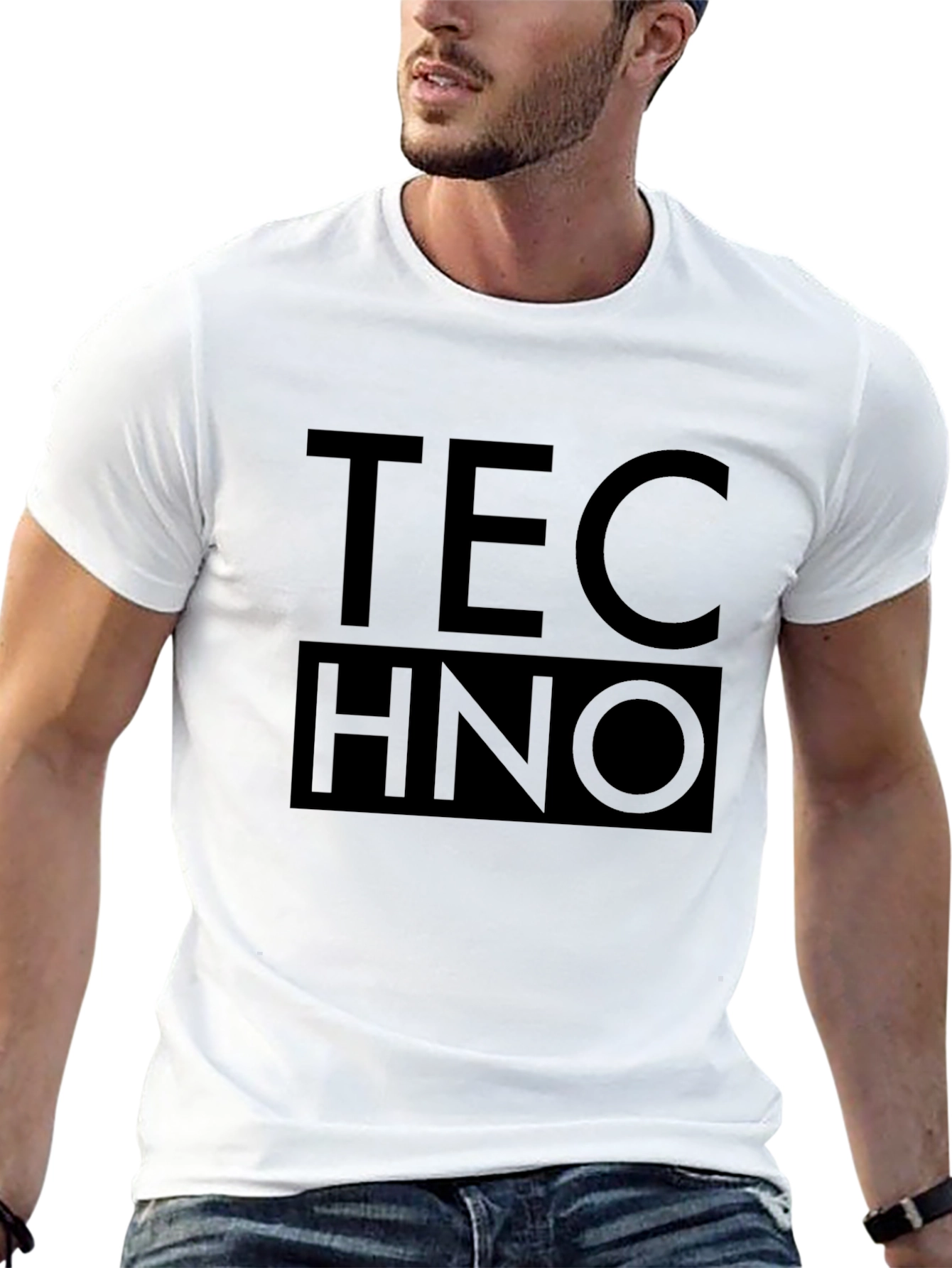 Techno Graphic Black T-Shirt